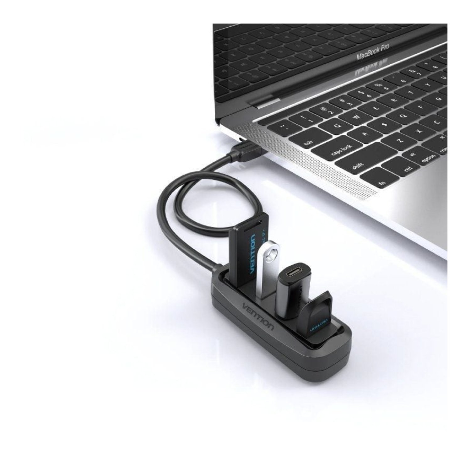 Vention Hub USB · 4 Puertos USB · Conexión Rápida