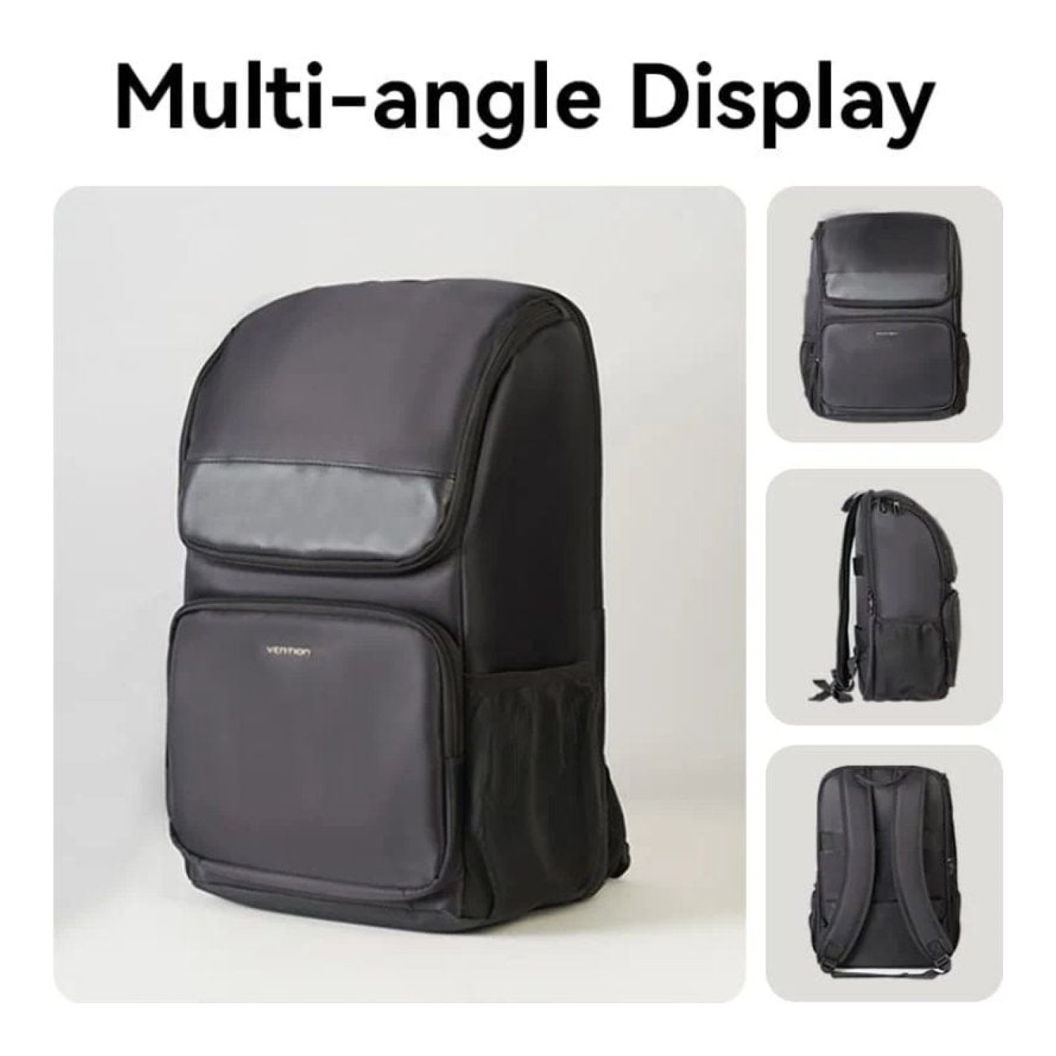 Mochila Vention KROB0 para Portátiles hasta 15.6"/ 19L/ Impermeable/ Negra