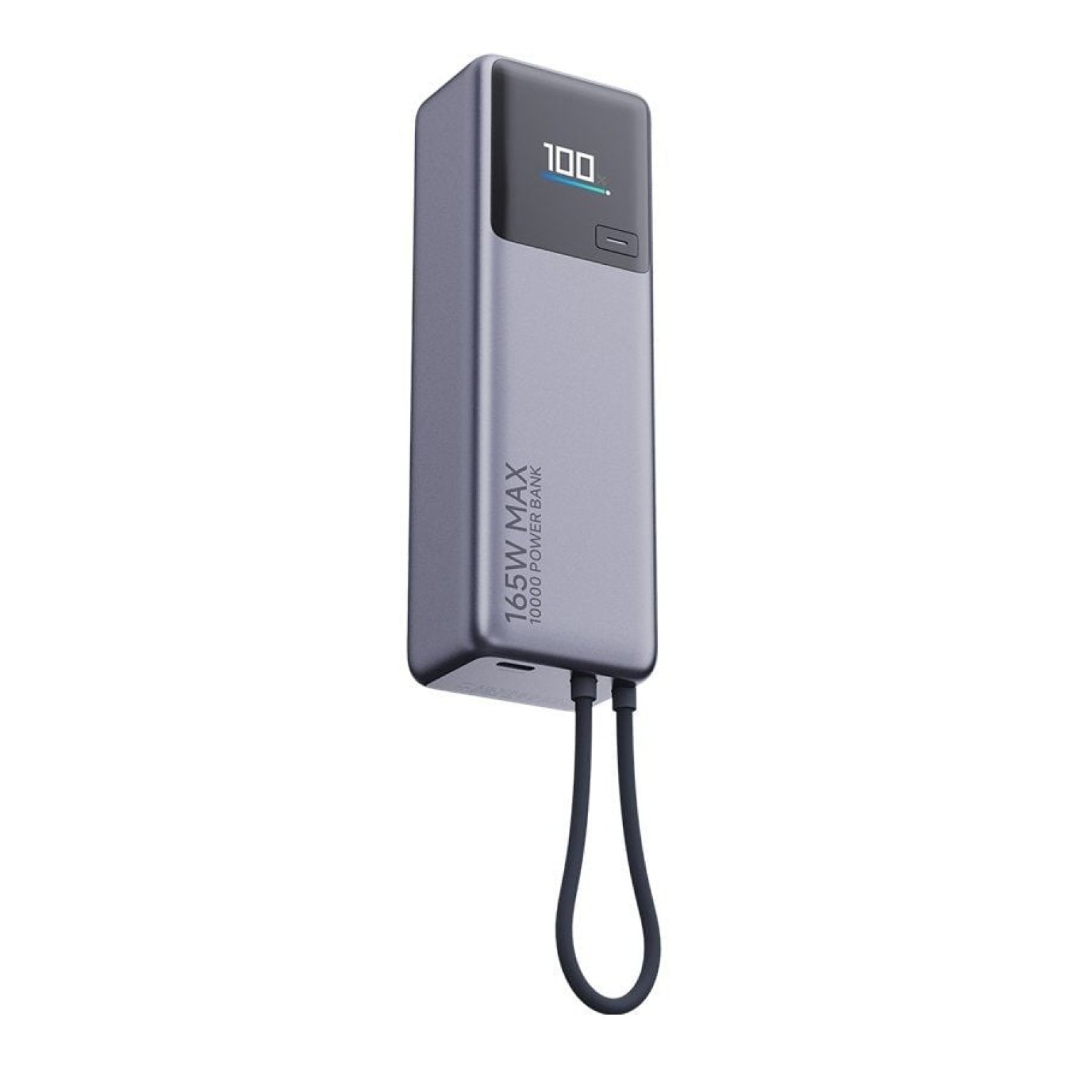 Xiaomi Power Bank 10000mAh · Cable Integrado · 165W · Gris