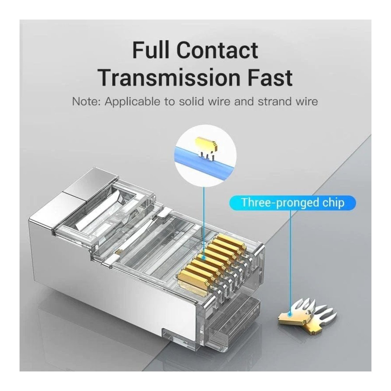 Conector RJ45 IDCR0-10/ Cat.6 FTP/ 10 uds