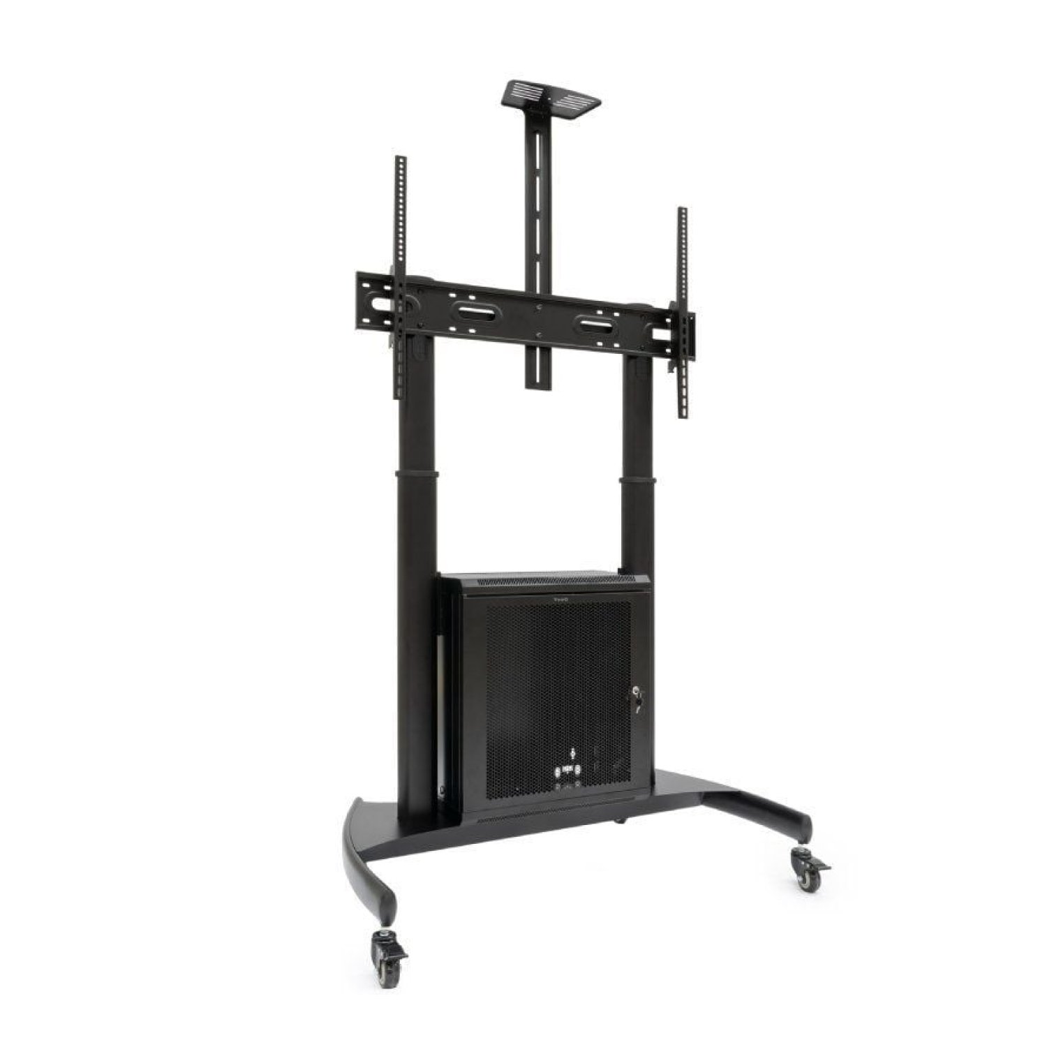 TooQ Narnia FS20500M-B · Soporte Suelo Inclinable · 60-100" · Hasta 100kg · Con Ruedas