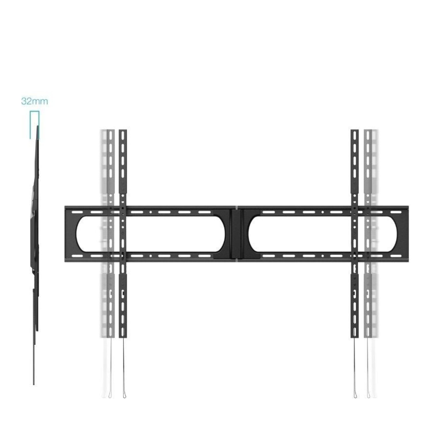 TooQ LP37140F-B · Soporte de Pared Fijo · 37-140" · Hasta 125kg