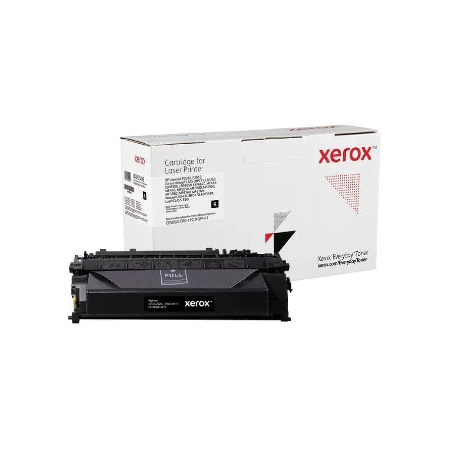 Xerox Tóner Compatible · HP CE505X/CRG-119II/GPR-41 · 6.500 páginas · Negro