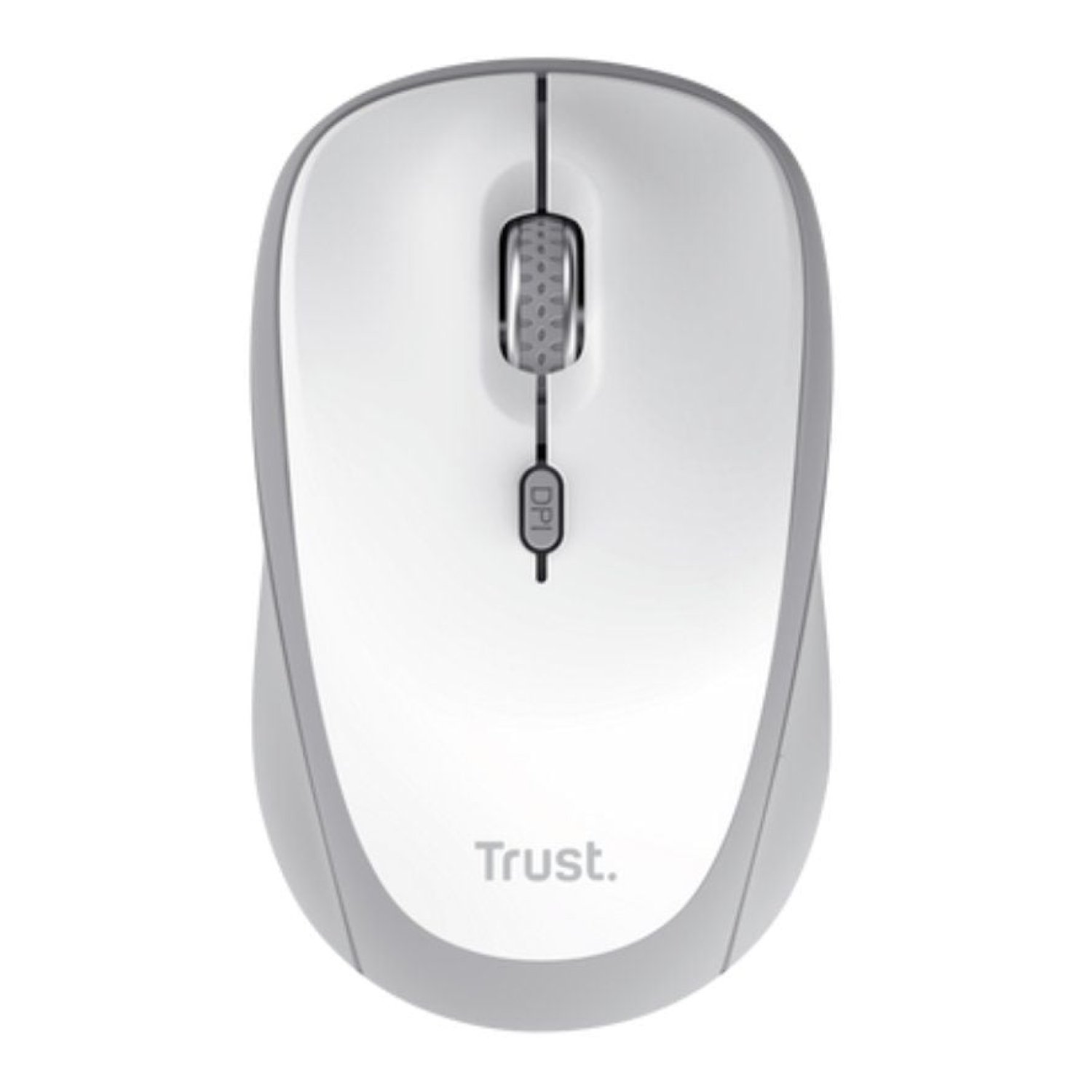 Trust Yvi+ · Ratón Mini Inalámbrico · Multidispositivo · 1600 DPI · Blanco
