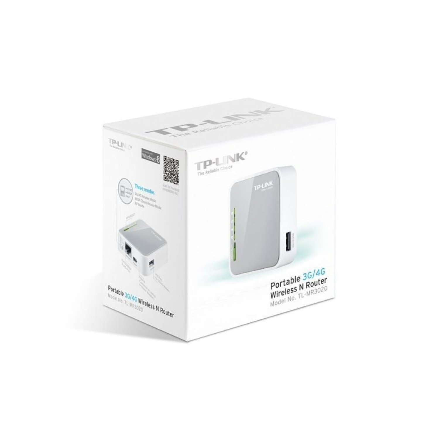 TP-Link TL-MR3020 · Router 3G · 150Mbps · WiFi 802.11n · 2.4GHz · 1 Antena