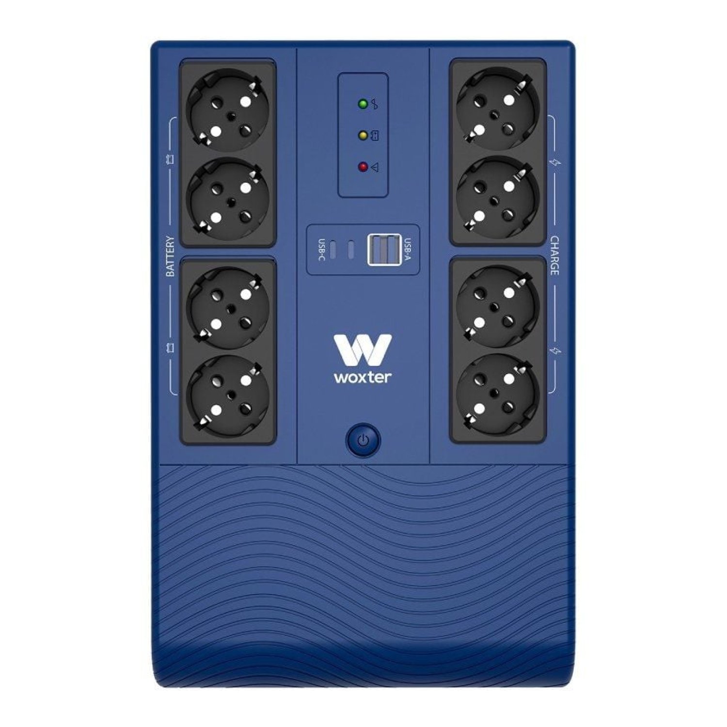 Woxter Multibase UPS · 800 VA · 480W · 8 Salidas · Torre