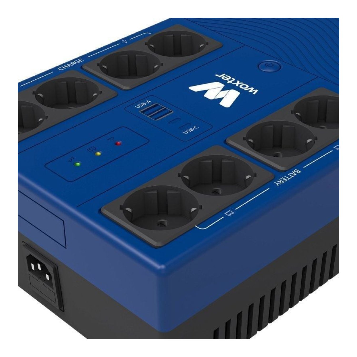Woxter Multibase UPS · 800 VA · 480W · 8 Salidas · Torre