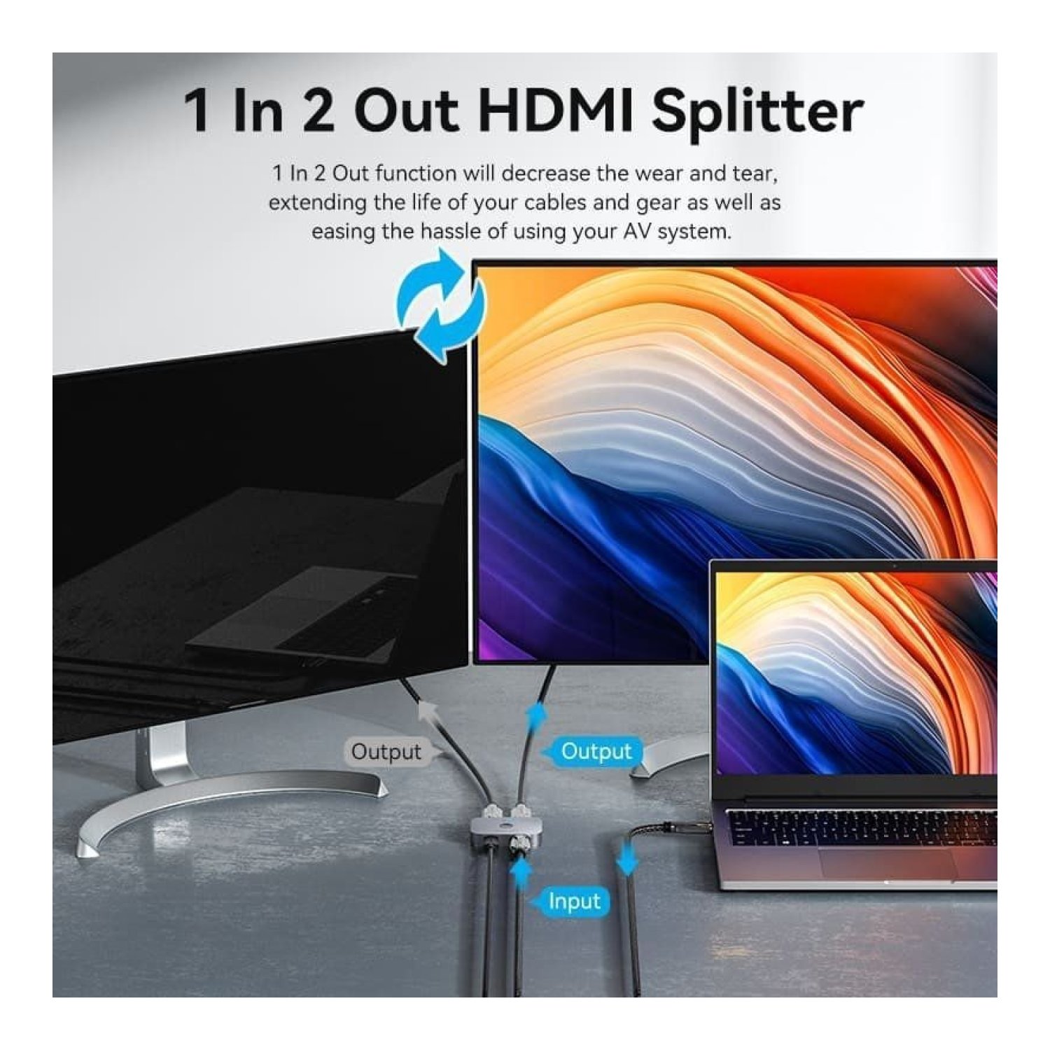Vention AKPH0 · Switch HDMI 2.1 8K · Bidireccional · 2x HDMI Hembra · USB-C