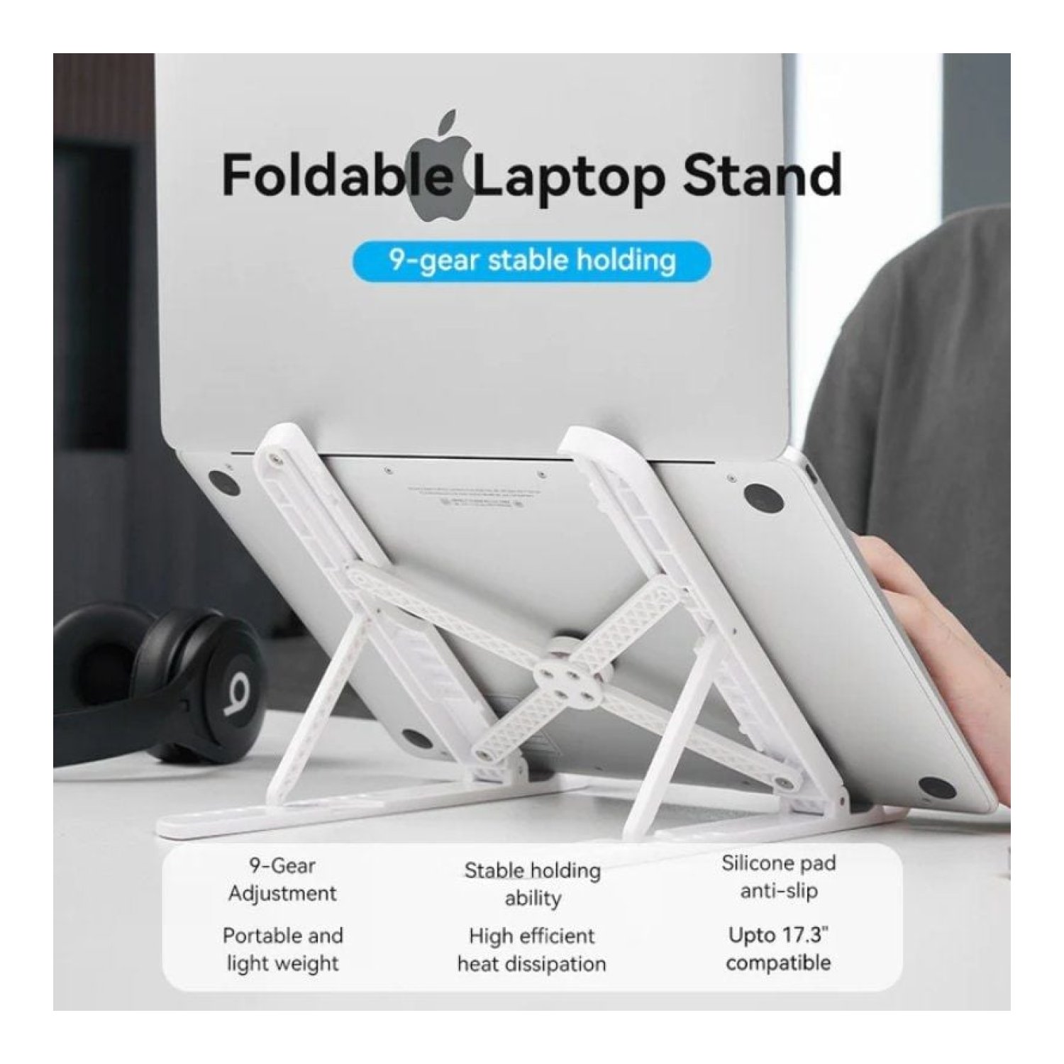 Vention KDNW0 · Soporte Portátil/Tablet · Hasta 17,3" · Ajustable