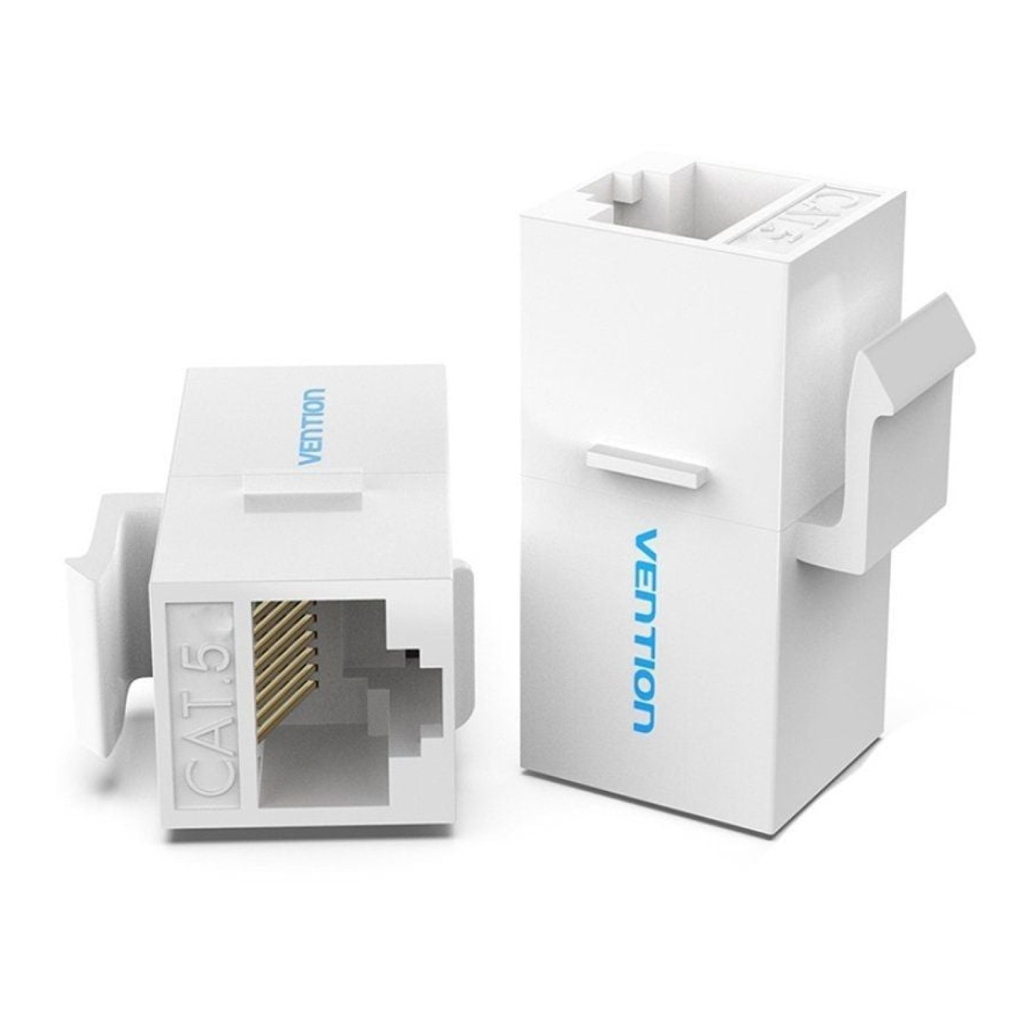 Vention · Adaptador RJ45 · Cat5 UTP · Hembra-Hembra · Blanco
