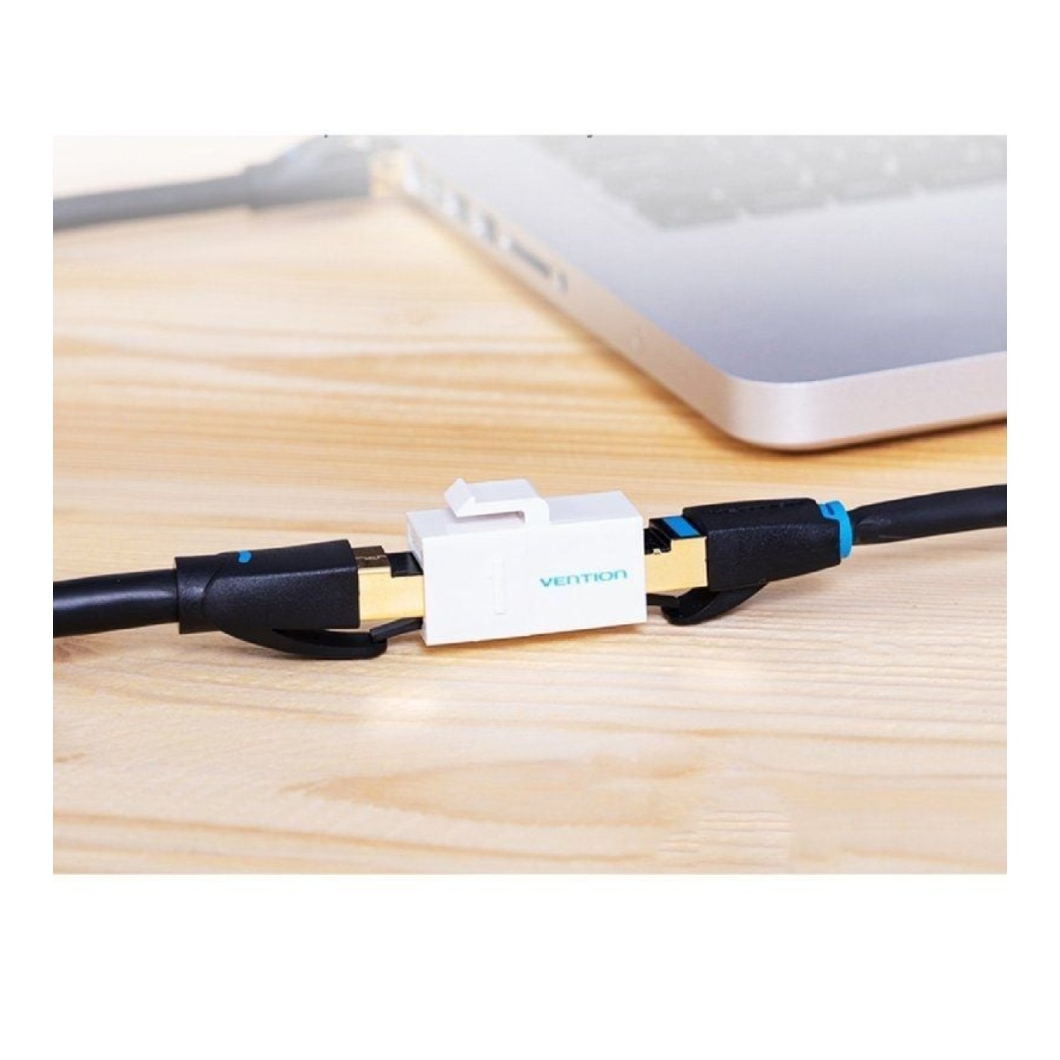 Vention · Adaptador RJ45 · Cat5 UTP · Hembra-Hembra · Blanco