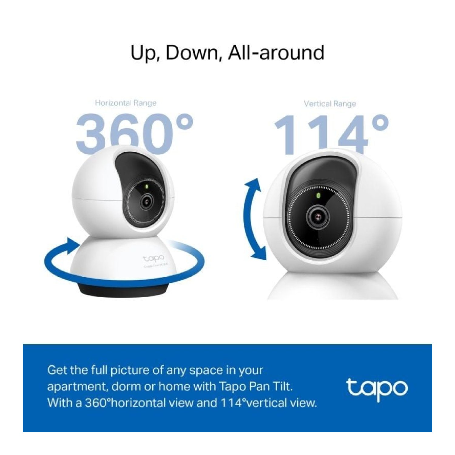 TP-Link Tapo TC72 · Cámara 360° · Visión Nocturna · Control por APP