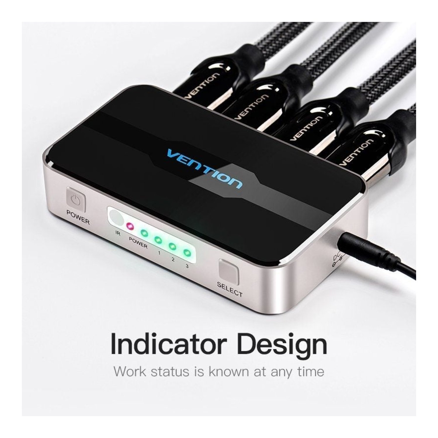 Vention Duplicador HDMI · 1 Entrada x 4 Salidas · HDMI Macho a Hembra