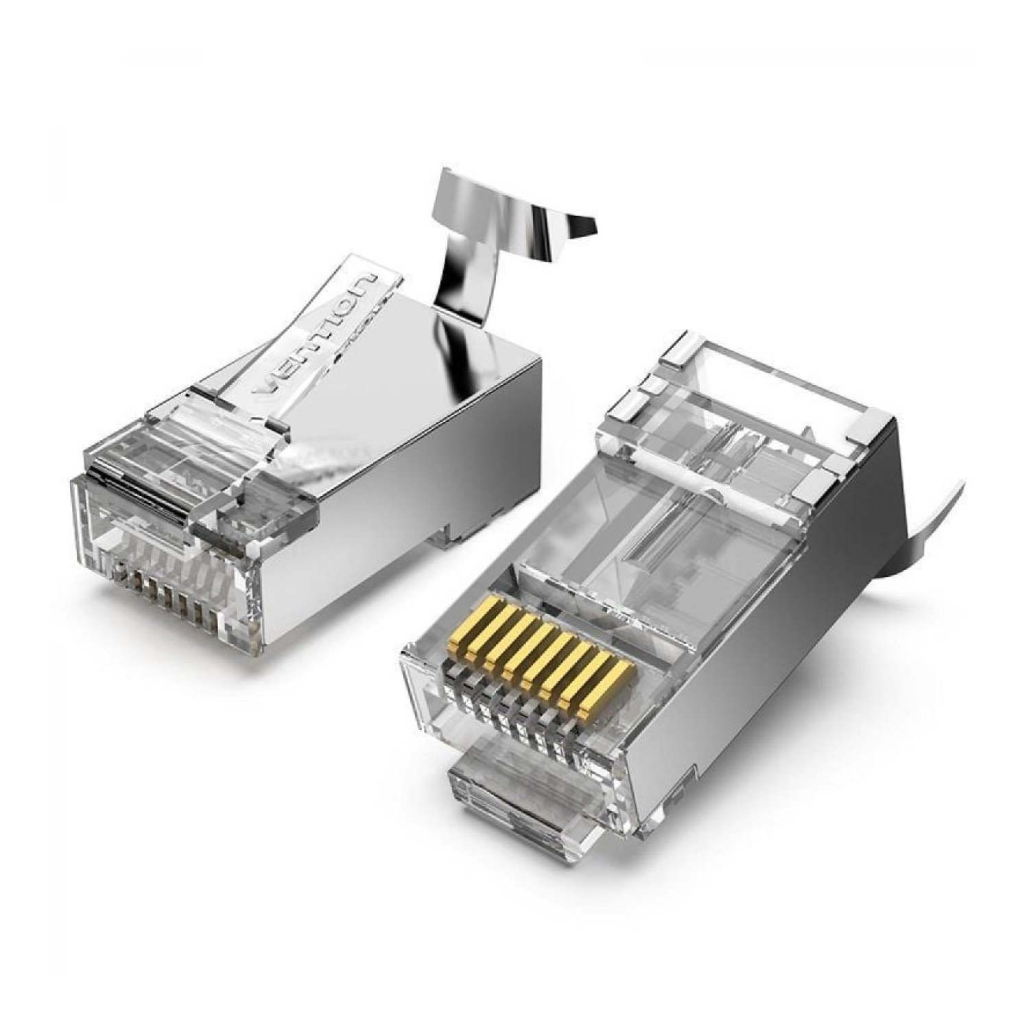 Vention · Conector RJ45 Cat.7 FTP · Pack 10 unidades
