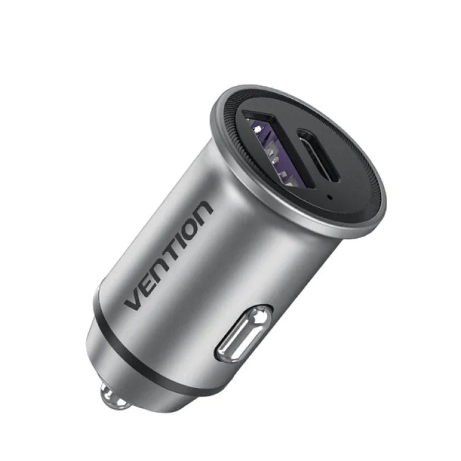 Vention Cargador de Coche · 30W · 1x USB-C · 1x USB