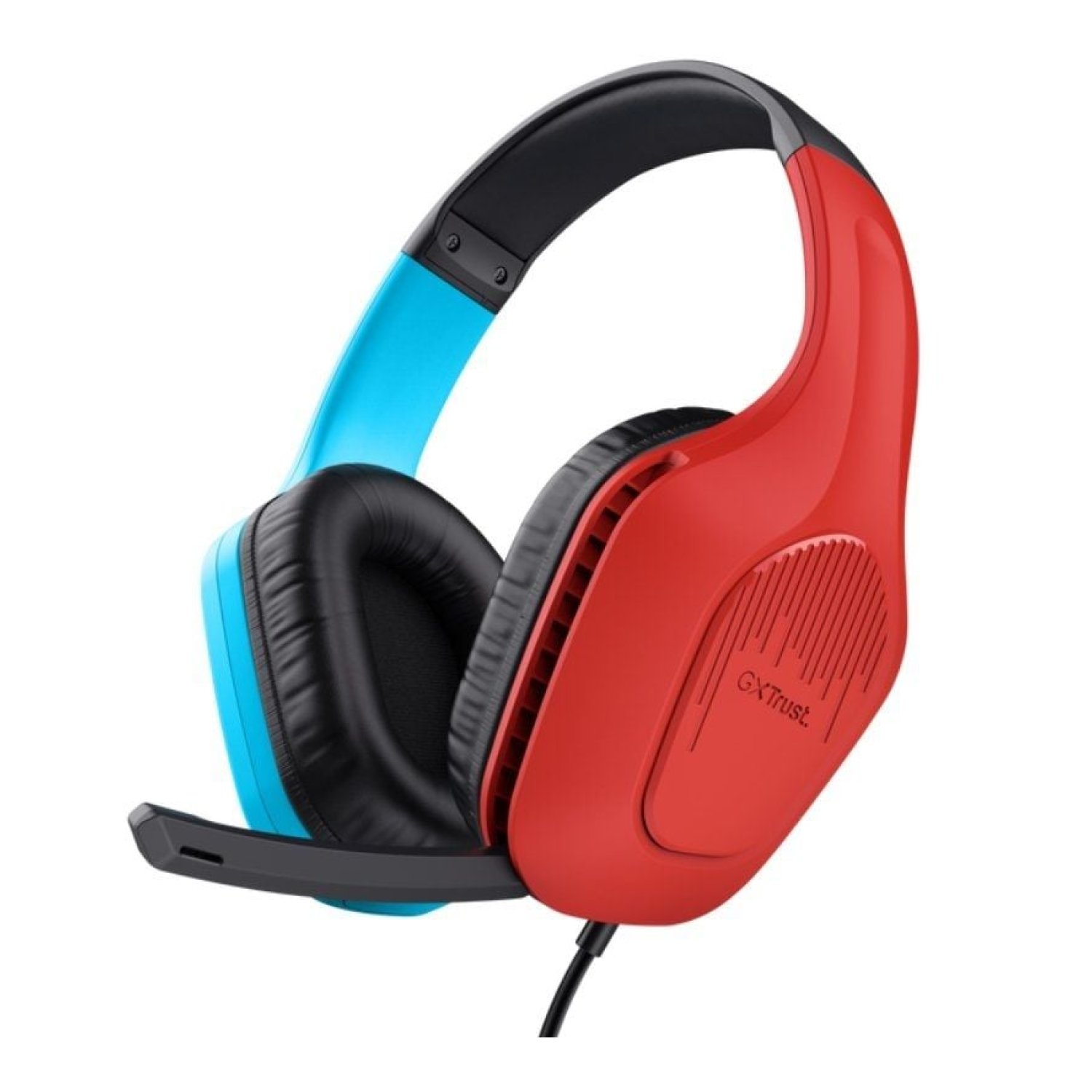 Trust Gaming GXT 416S Zirox · Auriculares Gaming · Micrófono · Jack 3.5 · Azul y Rojo