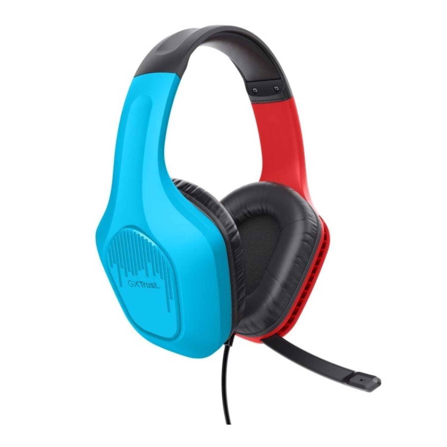 Trust Gaming GXT 416S Zirox · Auriculares Gaming · Micrófono · Jack 3.5 · Azul y Rojo