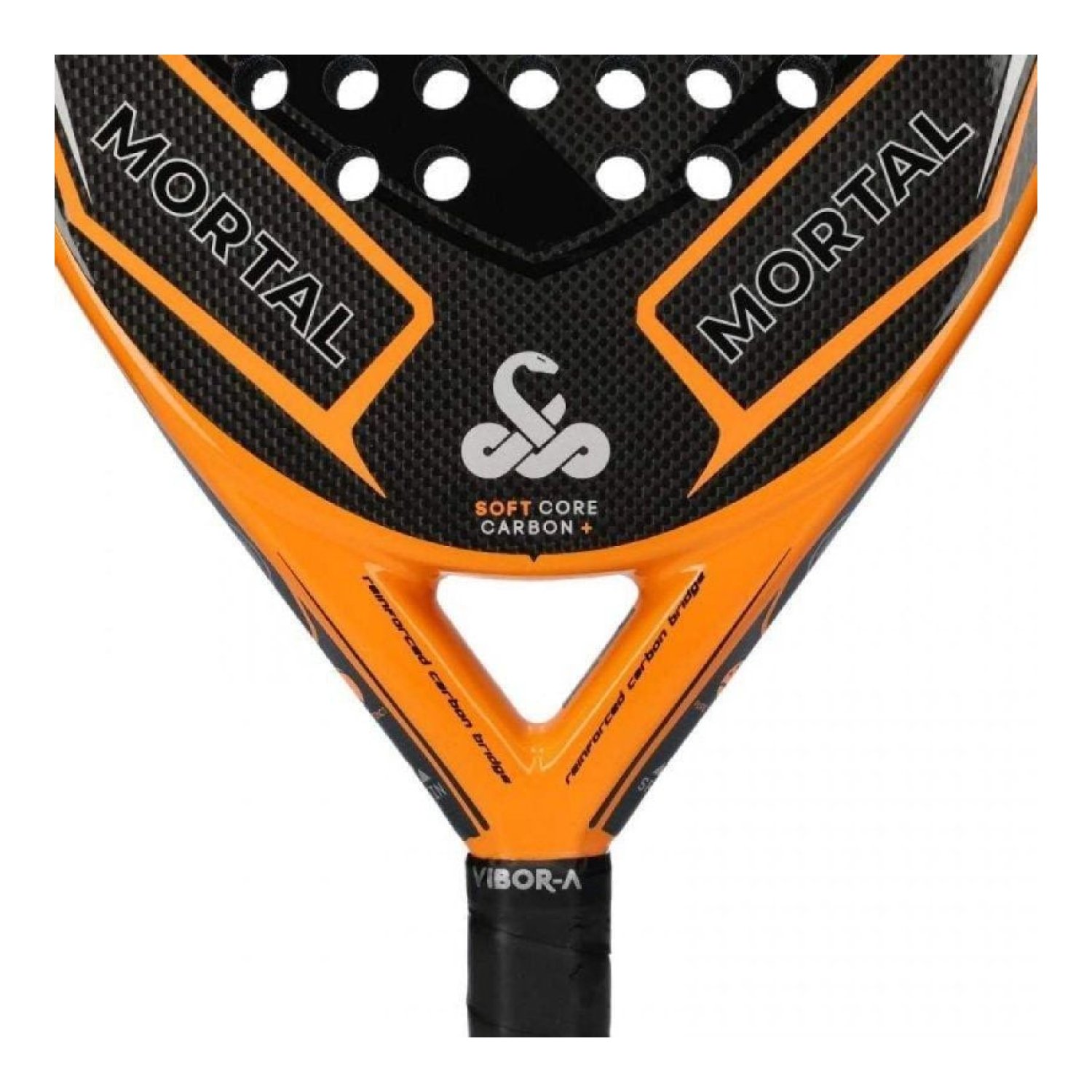 VIBOR-A Mortal Carbon 3.0 · Pala de Pádel · Naranja y Negra