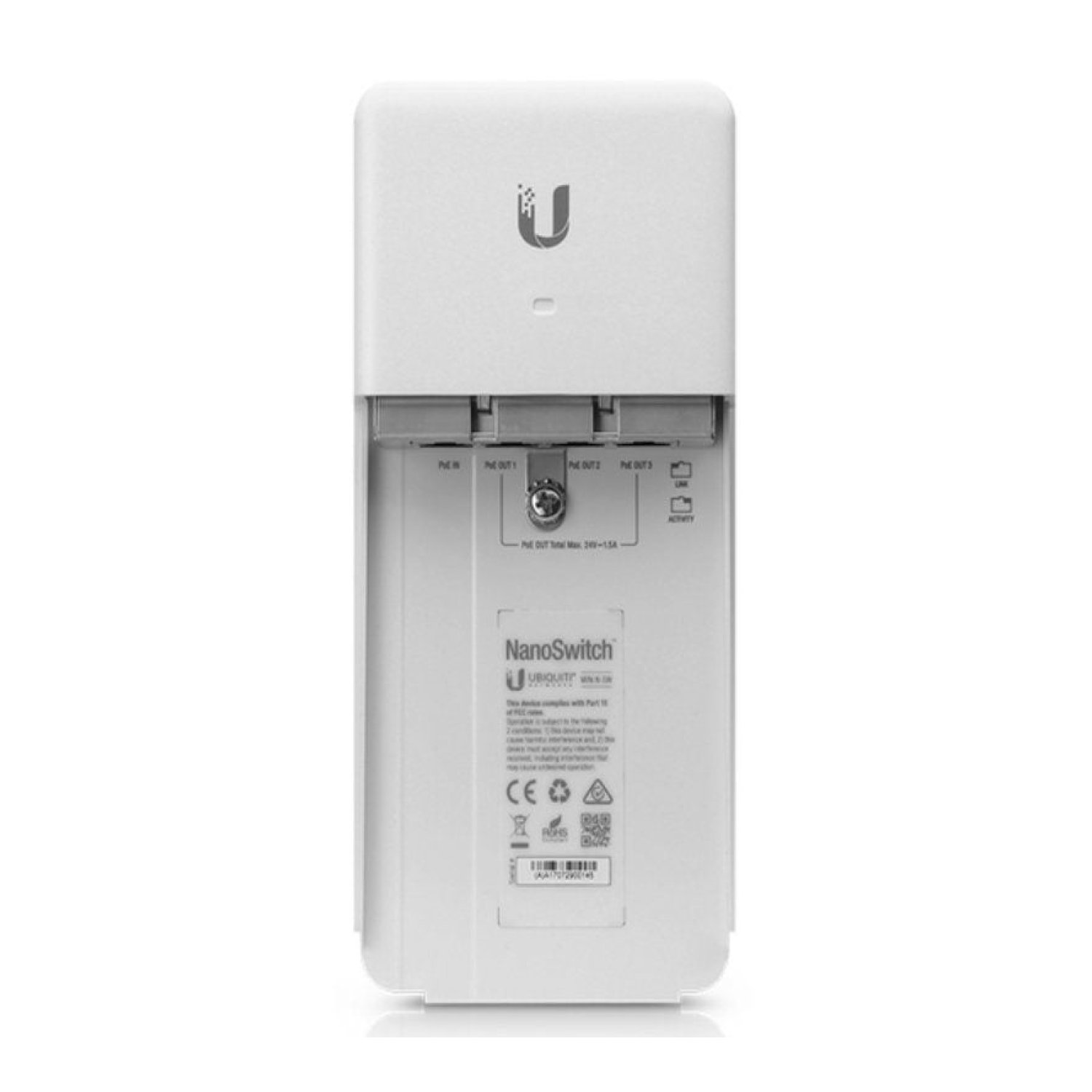 Ubiquiti NanoSwitch · 4 Puertos Gigabit · PoE integrado