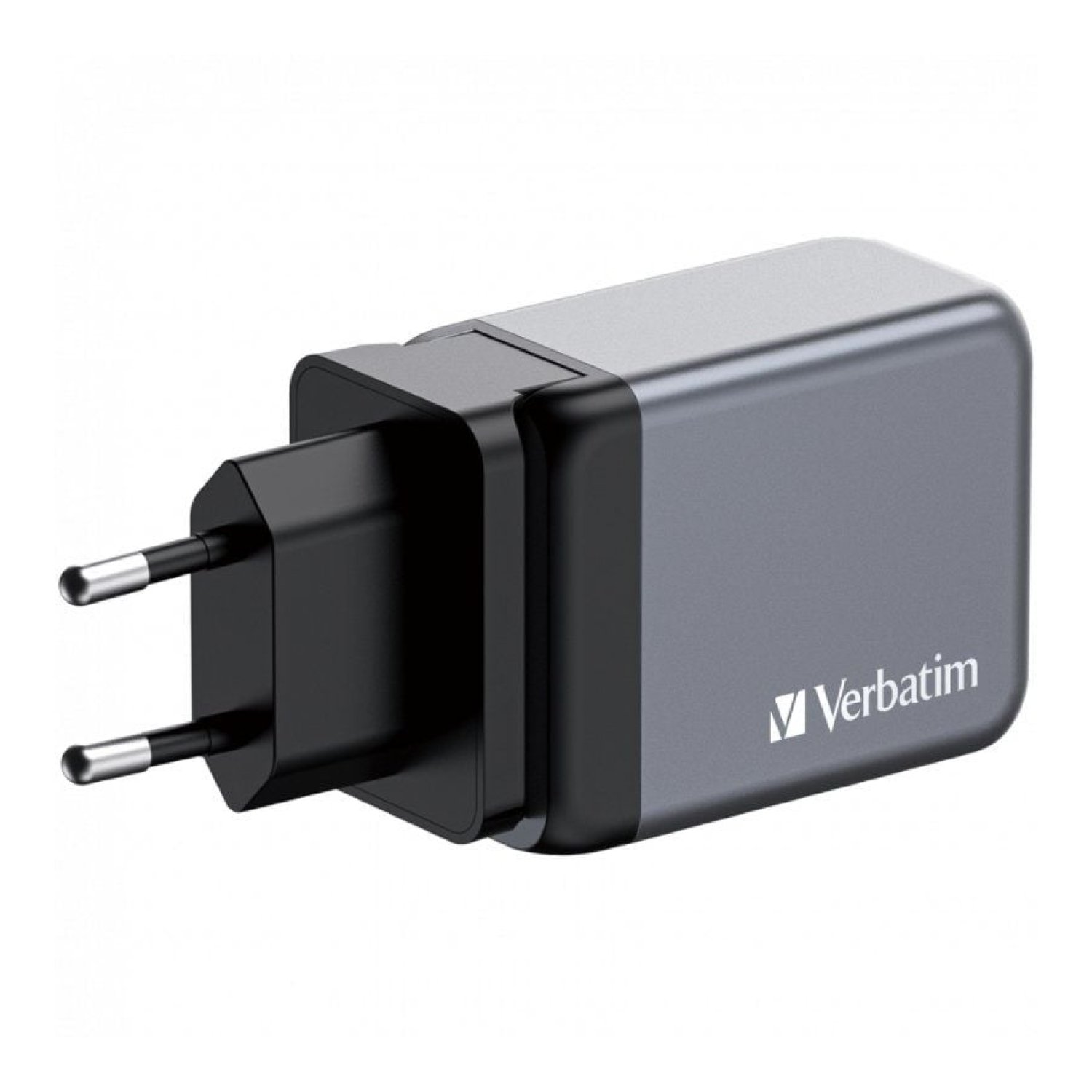 Verbatim · Cargador de Pared GaN · 65W · 2x USB-C · 1x USB · Viaje