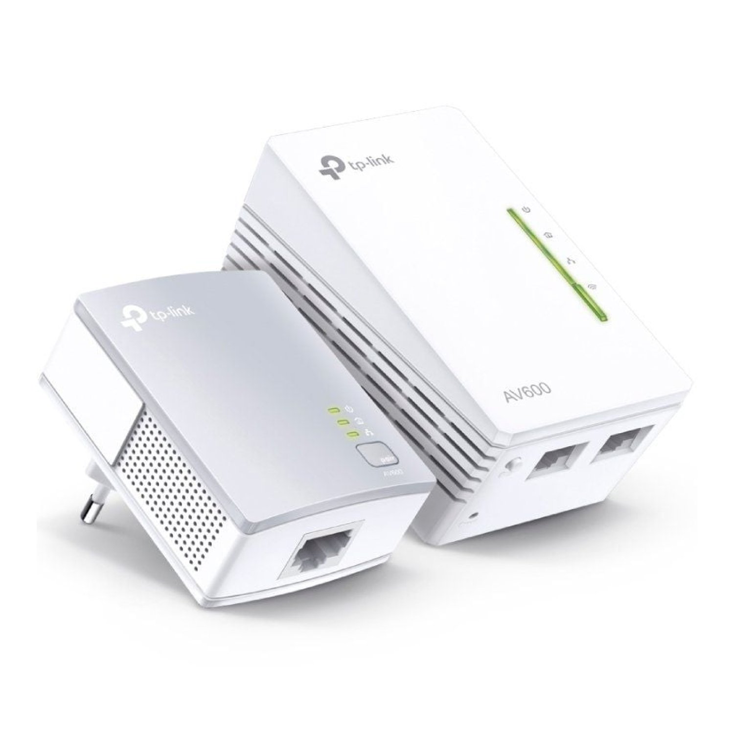 TP-Link WPA4221KIT · Adaptador Powerline · 600Mbps · Alcance 300m · Pack 2 Unidades