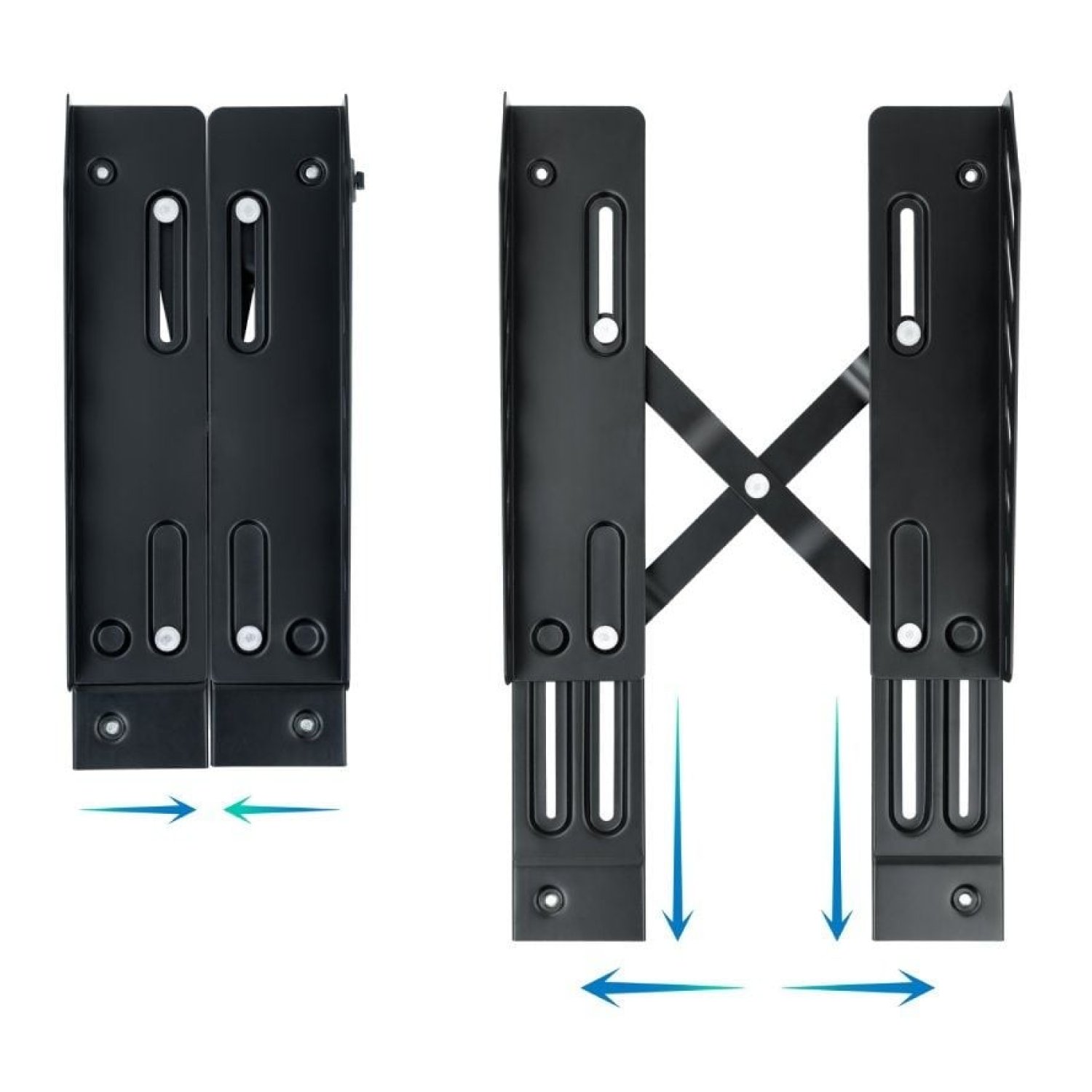 TooQ Soporte para PC · Hasta 25kg · Ajustable