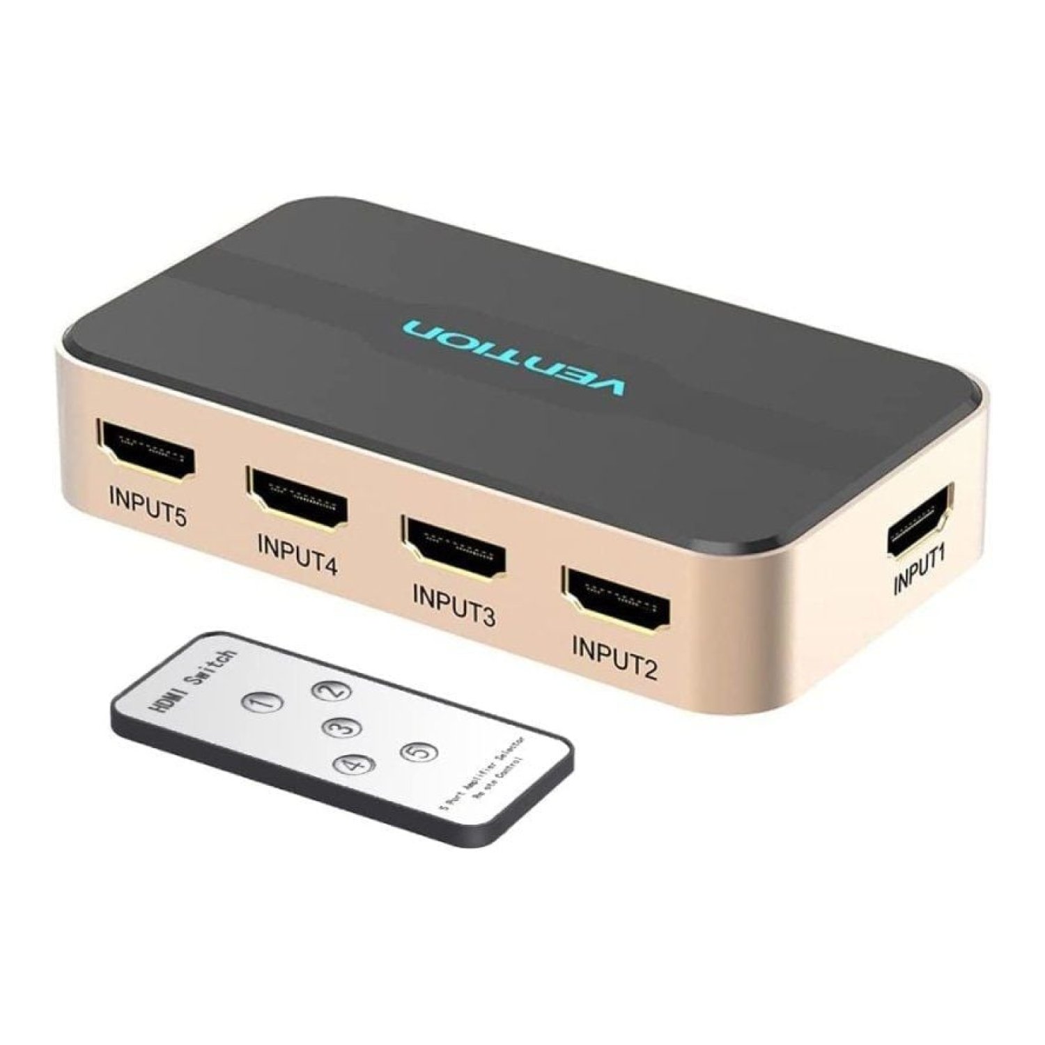 Vention Duplicador HDMI · 1 Entrada a 5 Salidas · HDMI Macho a Hembra
