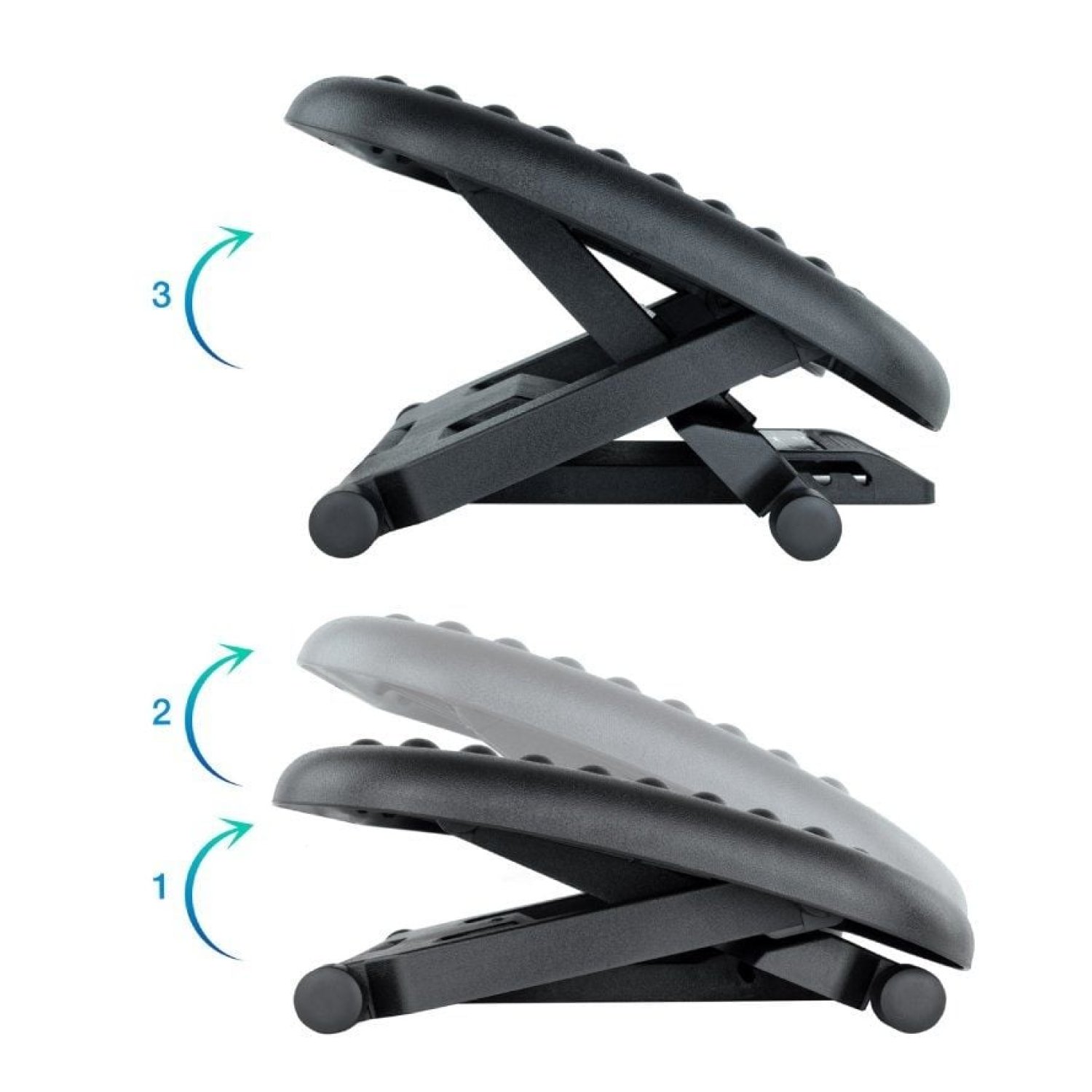 Reposapiés TooQ Ajustable e Inclinable · 460 x 340 mm