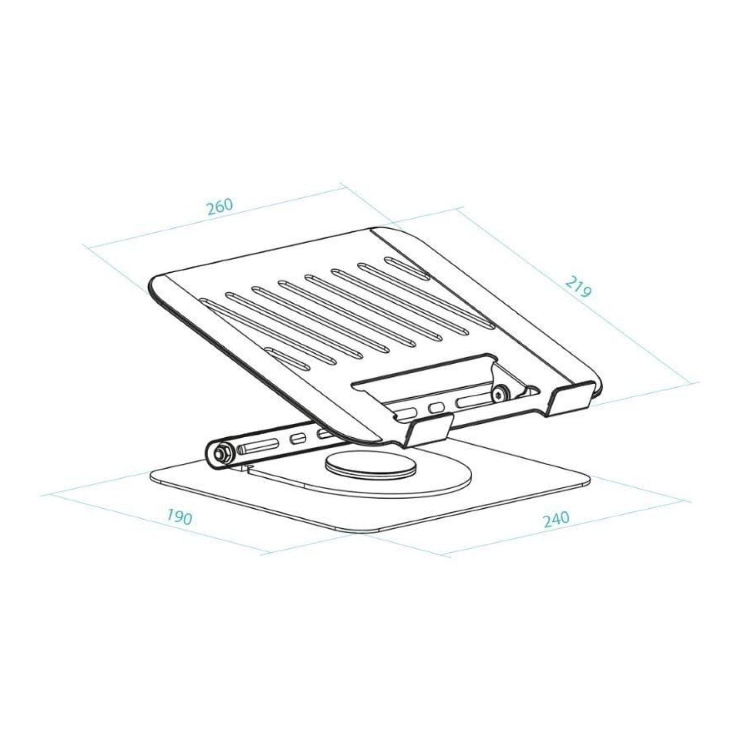 TooQ PH-DAFNE-S · Soporte para Portátil y Tablet · Hasta 17"