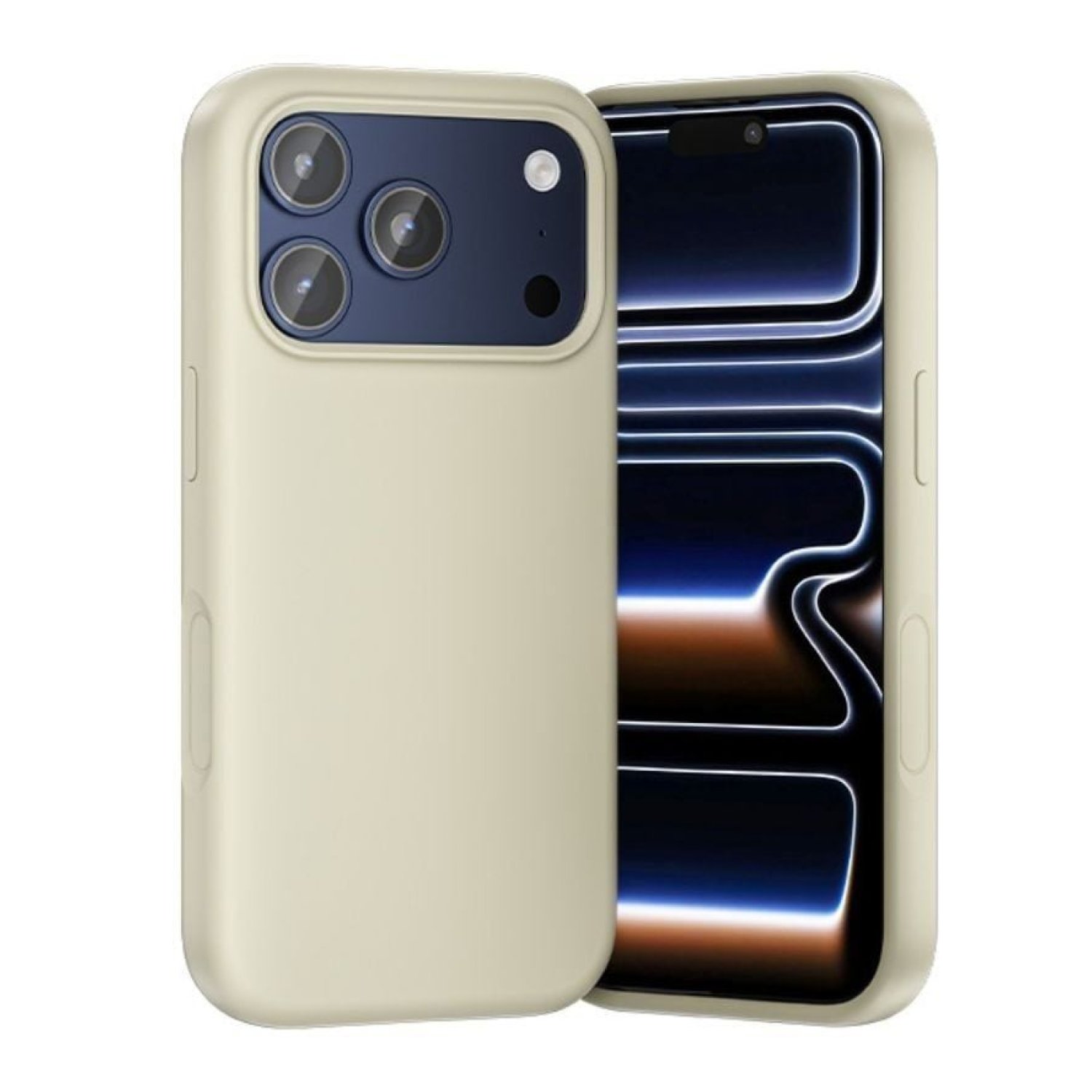 Vention Funda Silicona MagSafe · iPhone 17 Pro Max · Beige