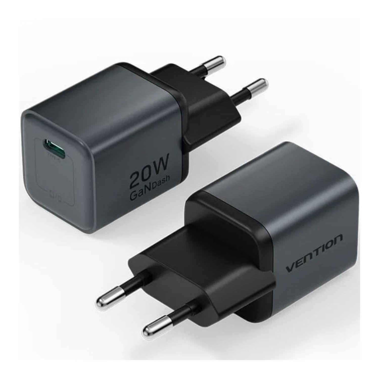 Vention Cargador GaN · USB-C · 20W · Carga Rápida
