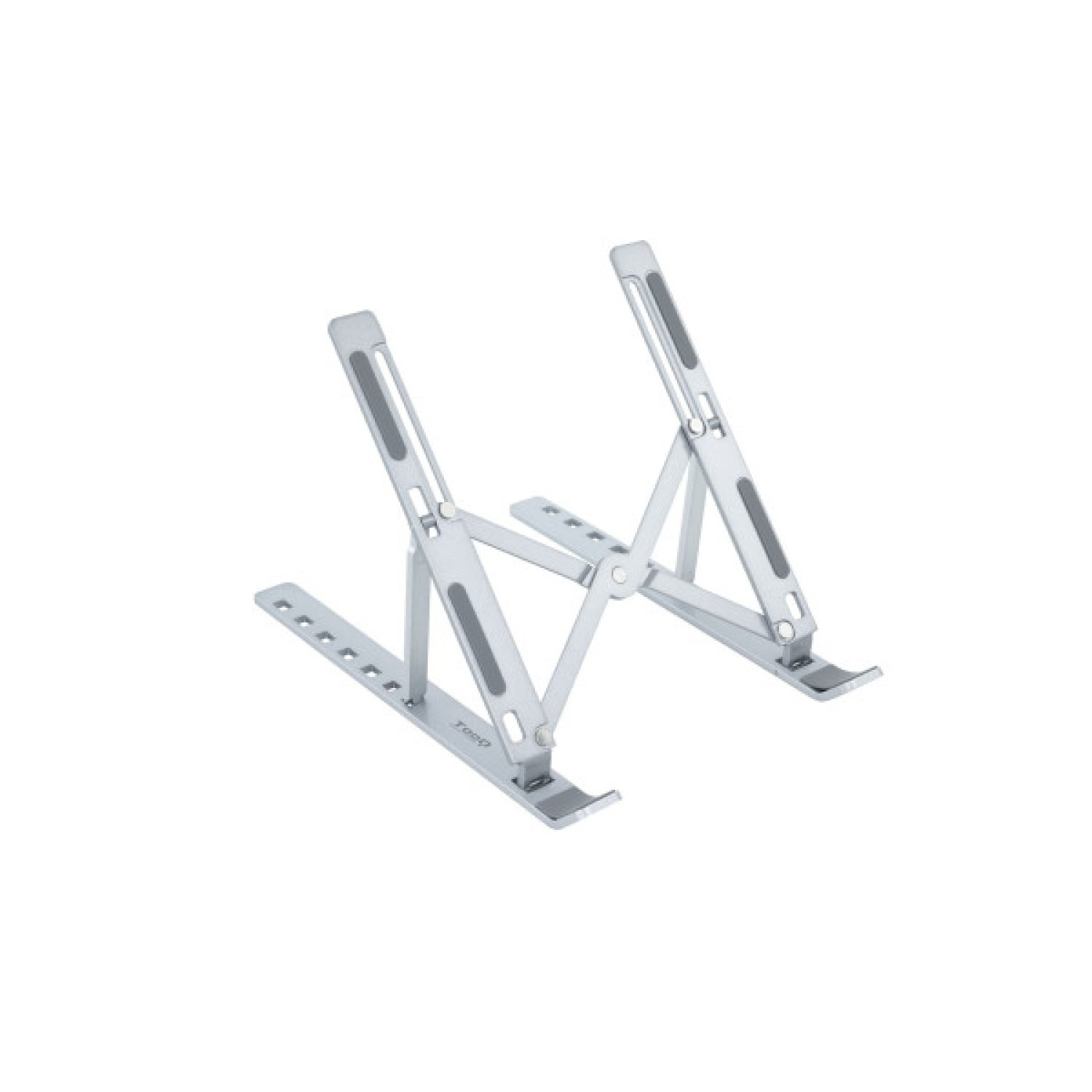 TooQ Soporte Portátil/Tablet · Hasta 15" · Aluminio · Plata
