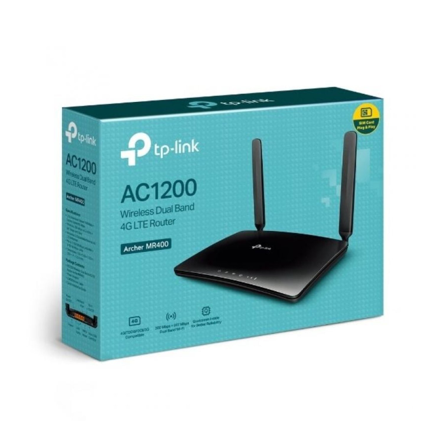 TP-Link Archer MR400 · Router 4G · 1200Mbps · WiFi AC · Dual Band · 2 Antenas