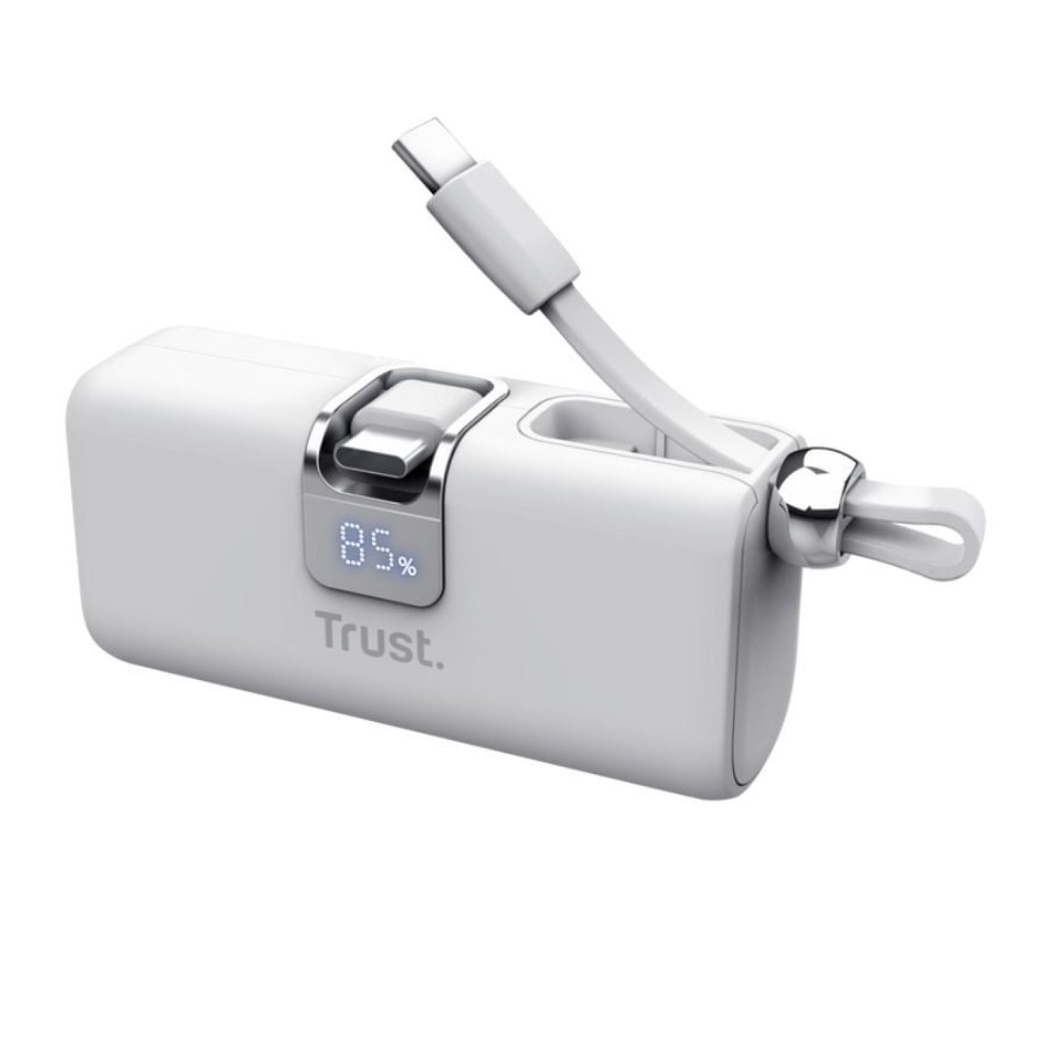 Trust Pacto · Powerbank 5000mAh · Carga rápida 18W · Blanco