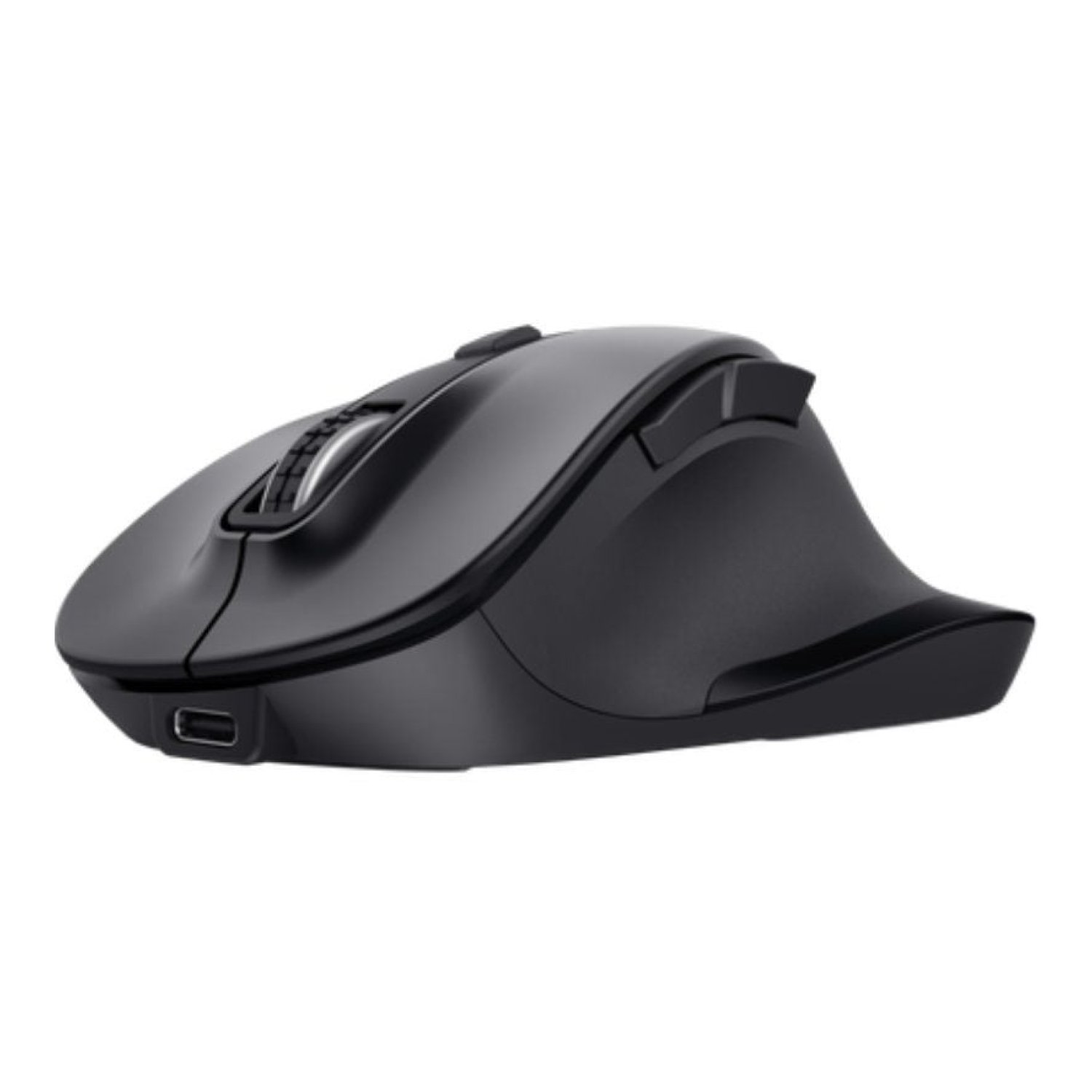 Trust Fyda · Ratón Ergonómico Inalámbrico · 2400 DPI · Multidispositivo · Batería Recargable