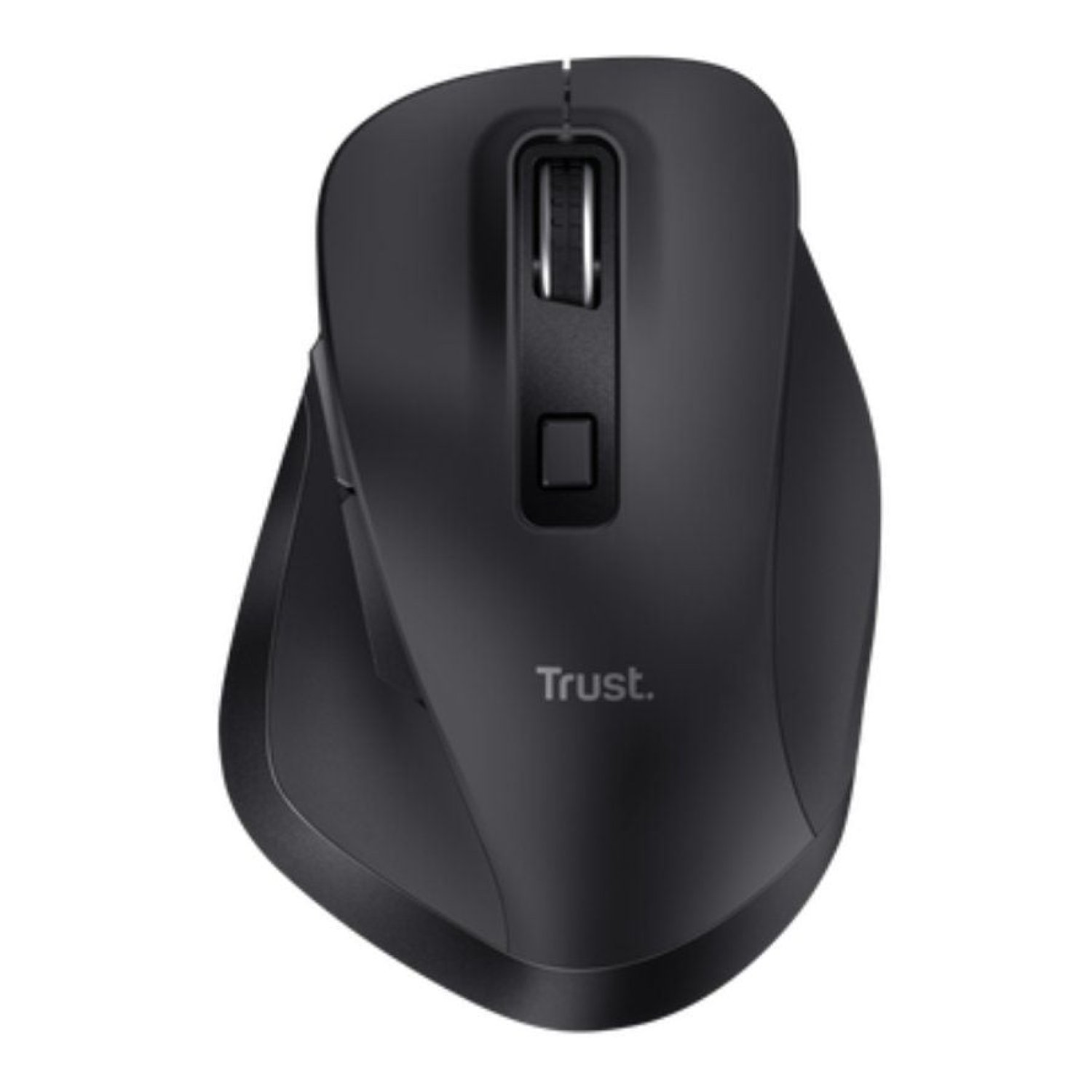 Trust Fyda · Ratón Ergonómico Inalámbrico · 2400 DPI · Multidispositivo · Batería Recargable
