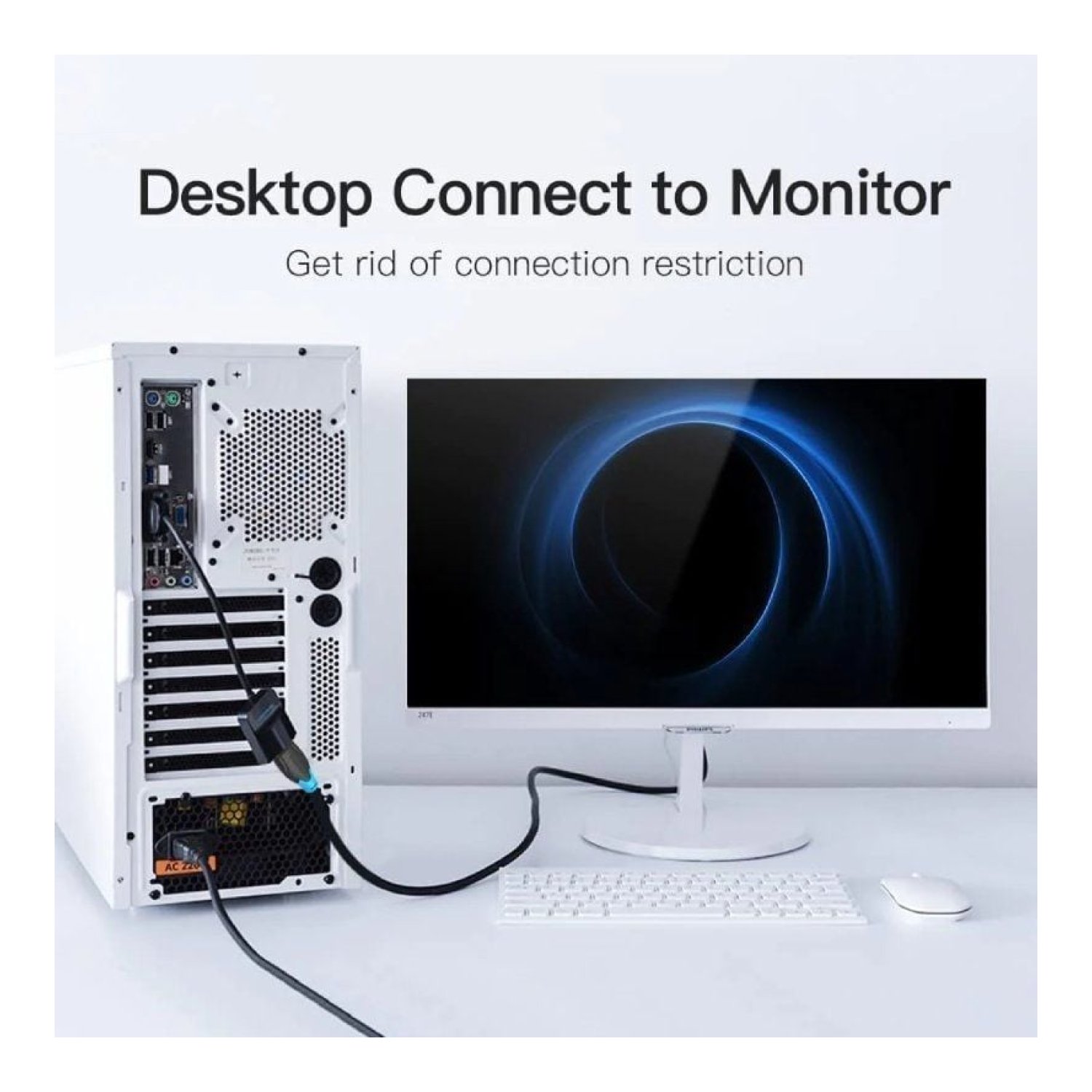 Vention · Conversor VGA a HDMI · 15cm · Negro