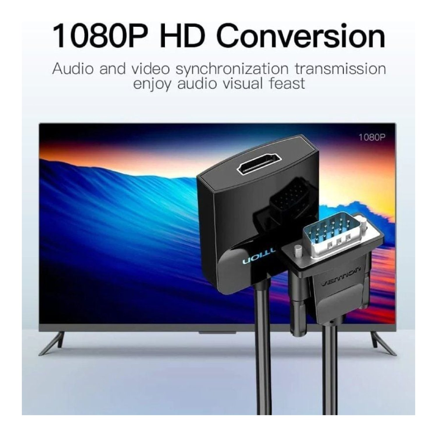Vention · Conversor VGA a HDMI · 15cm · Negro