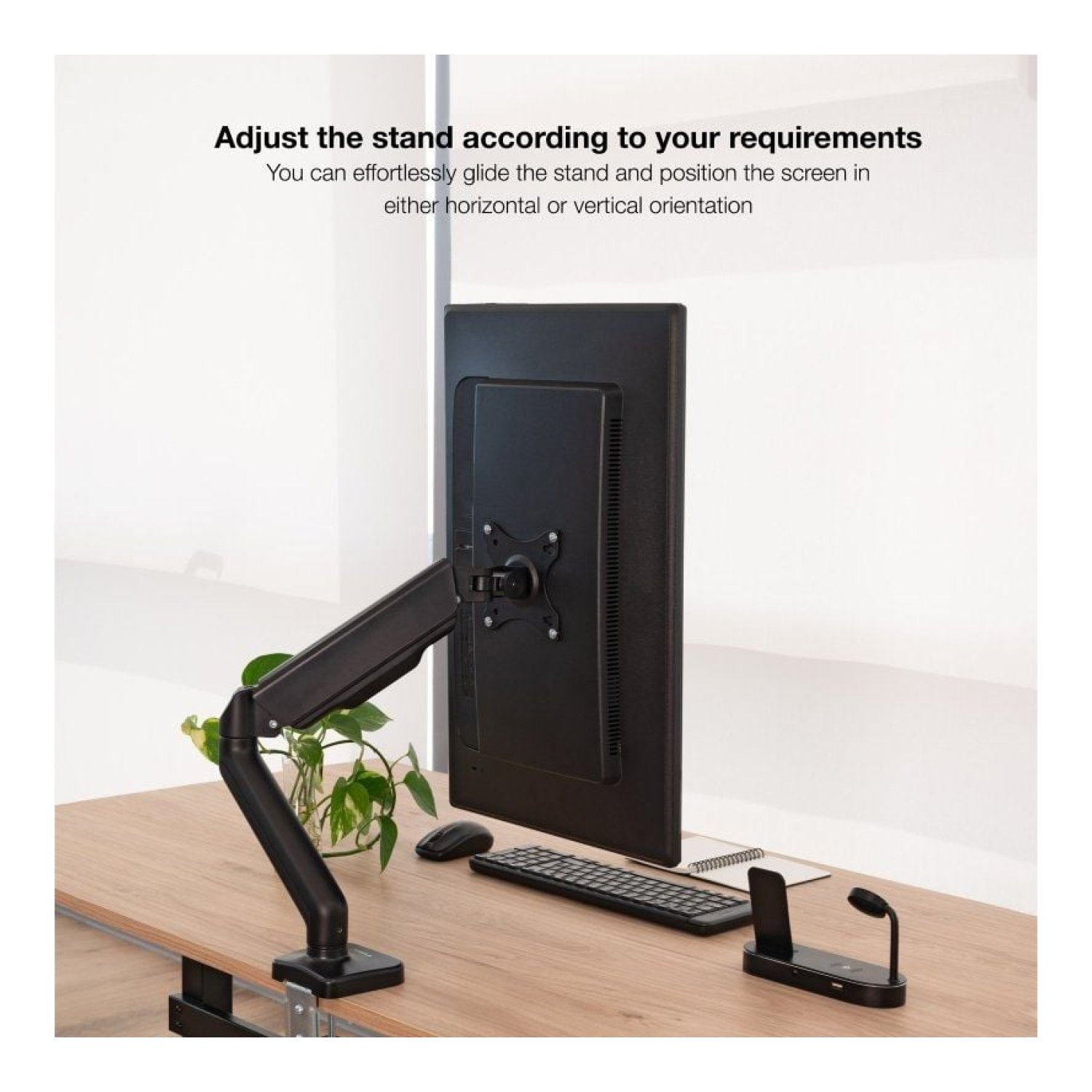 TooQ DB5032TNR-B · Soporte Monitor Giratorio · Inclinable · hasta 9kg