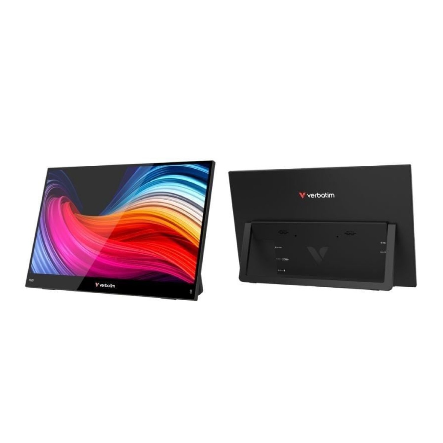 Monitor Portátil Táctil Verbatim Touch Light 14"/ Full HD/ Multimedia/ Negro