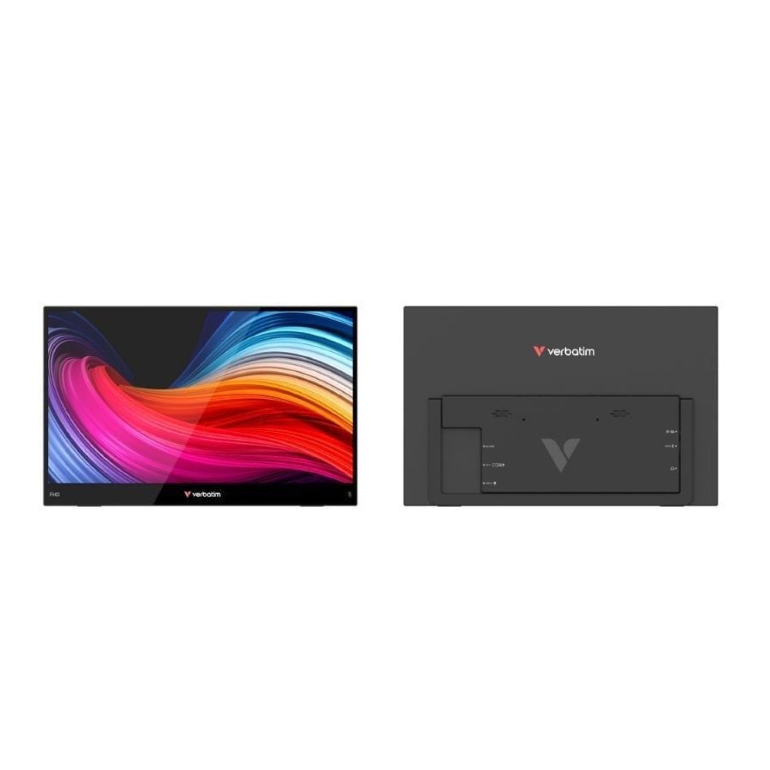Monitor Portátil Táctil Verbatim Touch Light 14"/ Full HD/ Multimedia/ Negro