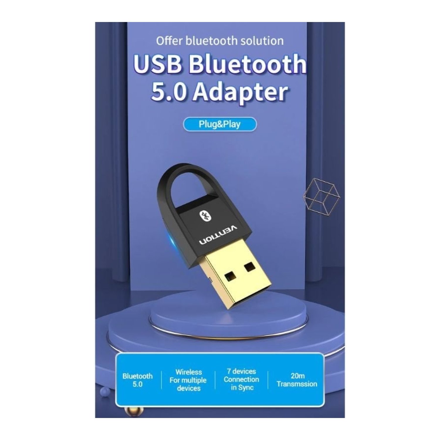 Vention · Adaptador USB-Bluetooth · CDSB0