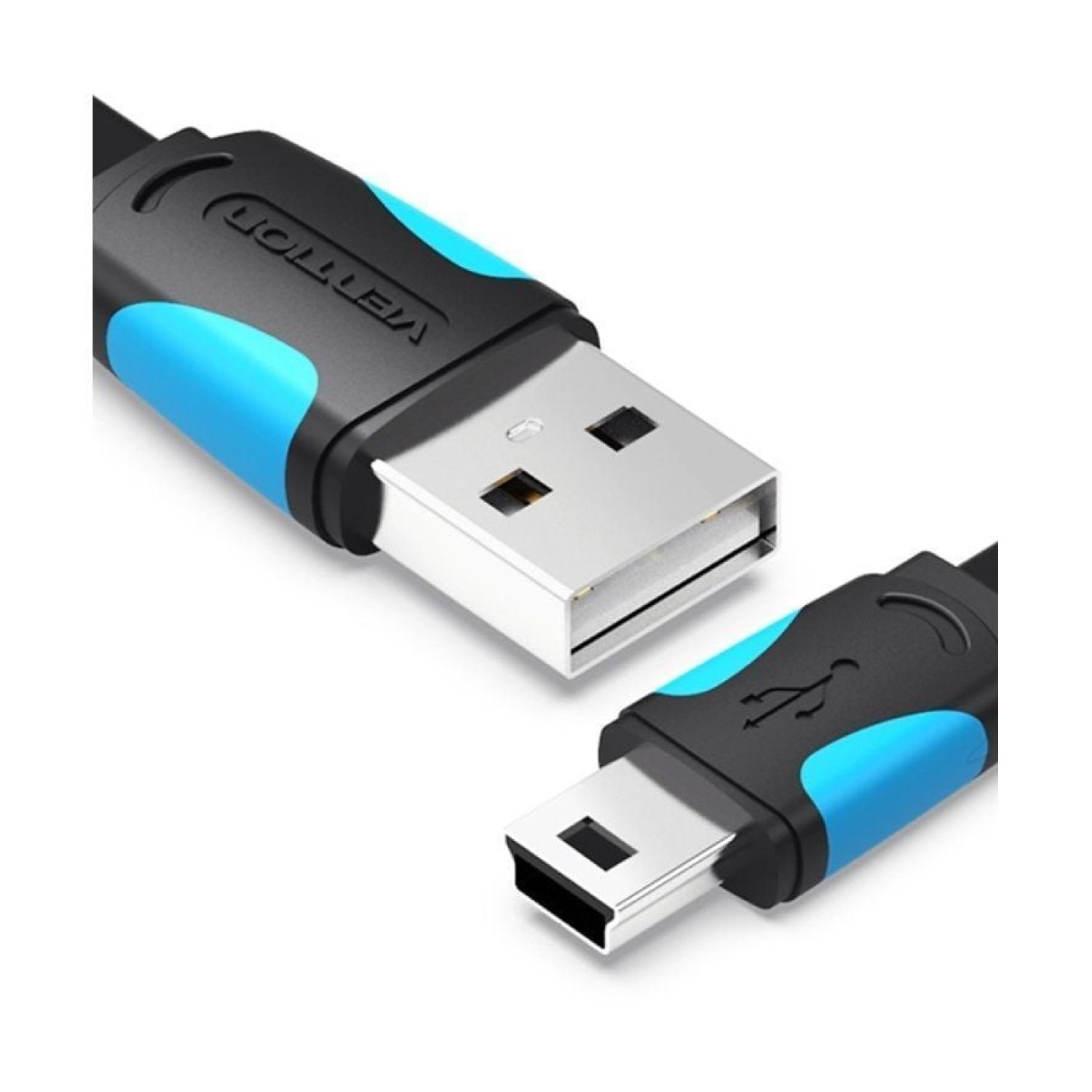 Vention Cable USB 2.0 · Mini USB a USB Macho · 1,5m · 480Mbps · Azul y Negro