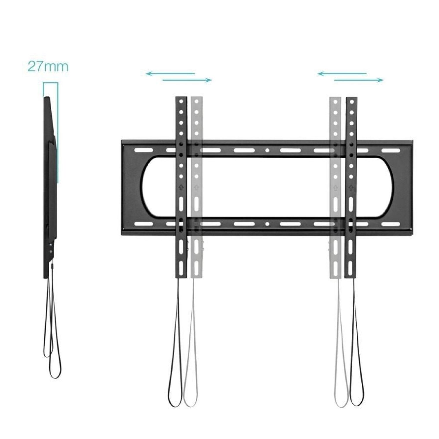 TooQ LP1084F-B · Soporte de Pared · 37-80" · Hasta 80kg