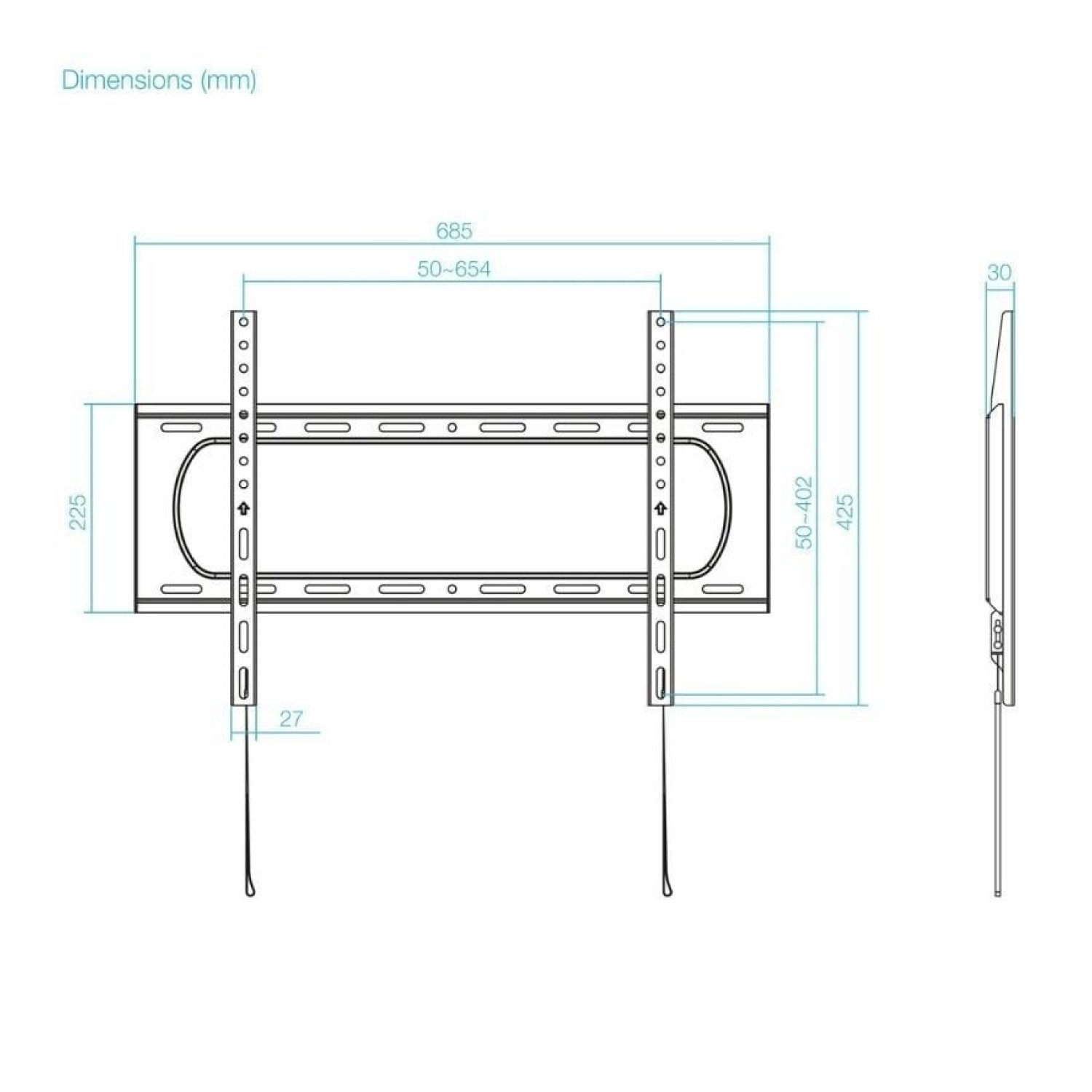 TooQ LP1084F-B · Soporte de Pared · 37-80" · Hasta 80kg