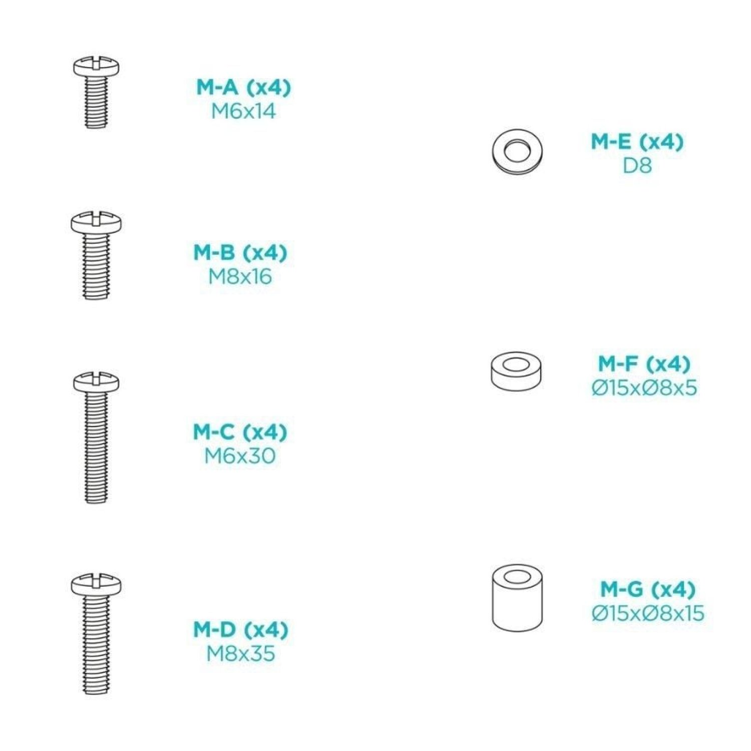 TooQ LP1084F-B · Soporte de Pared · 37-80" · Hasta 80kg