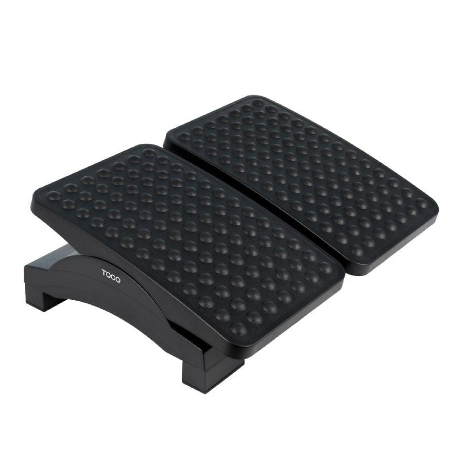 TooQ Reposapiés Ajustable Inclinable · 430x320x105-130mm · Negro