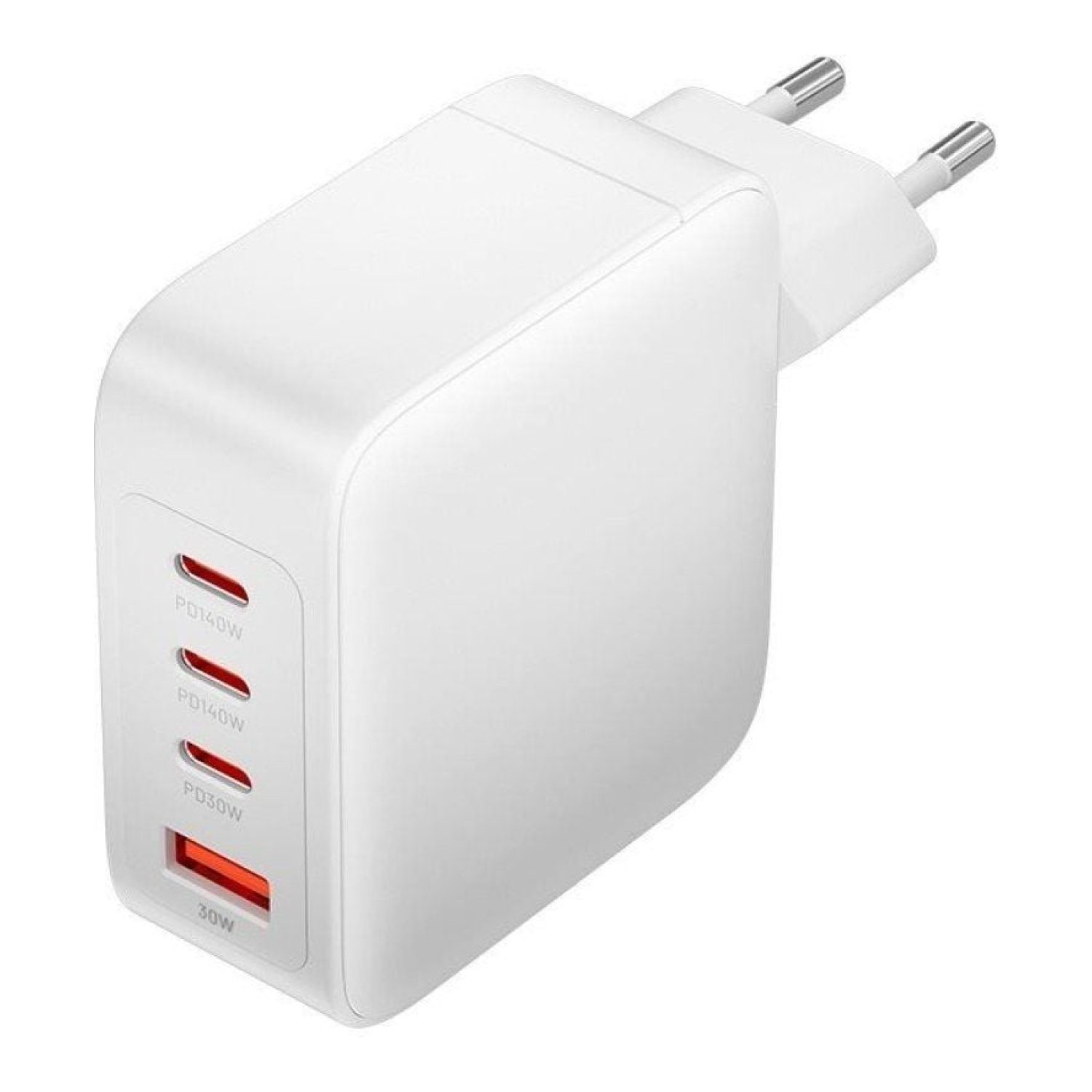 Vention Cargador GaN · 140W · 3x USB-C + 1x USB · Con Cable USB-C