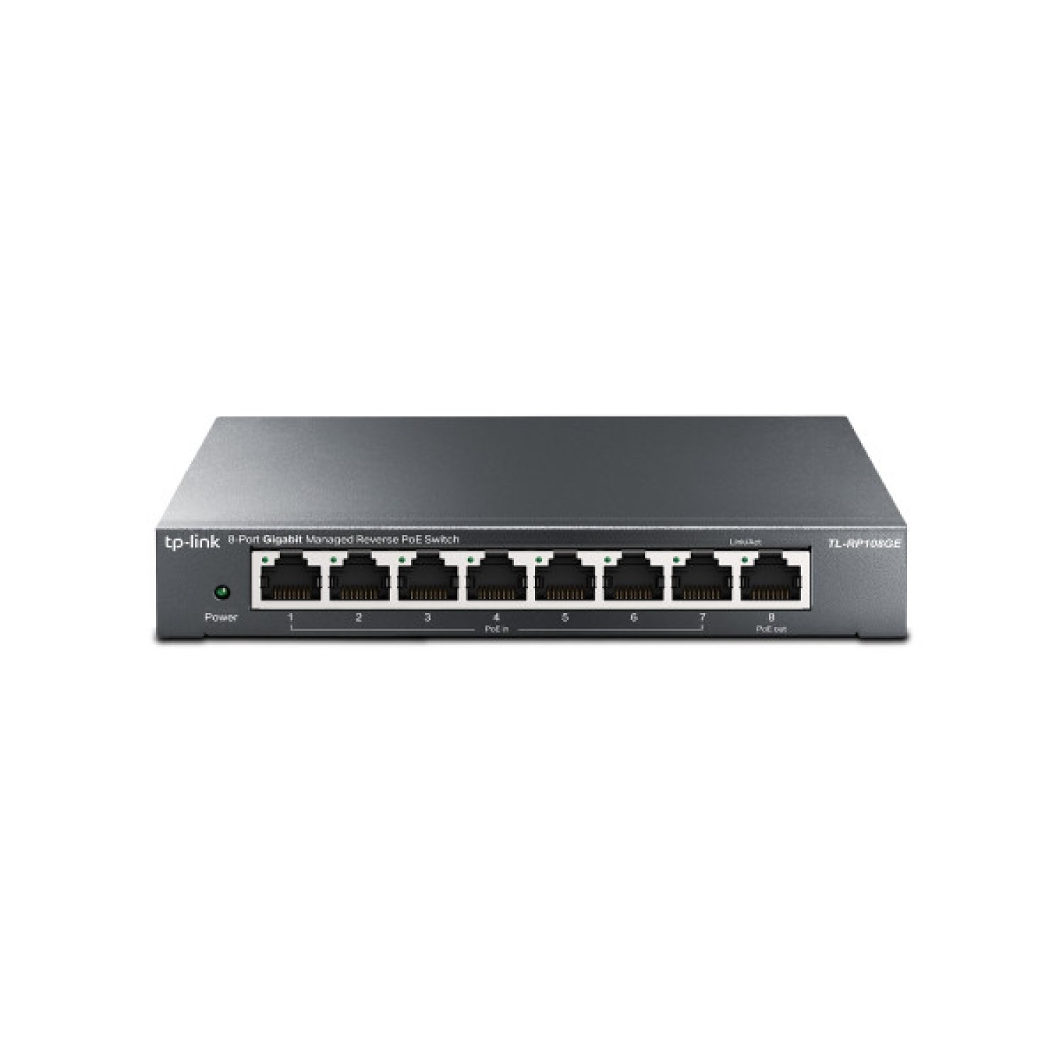 TP-Link TL-RP108GE · Switch 8 Puertos · Gigabit PoE · RJ-45