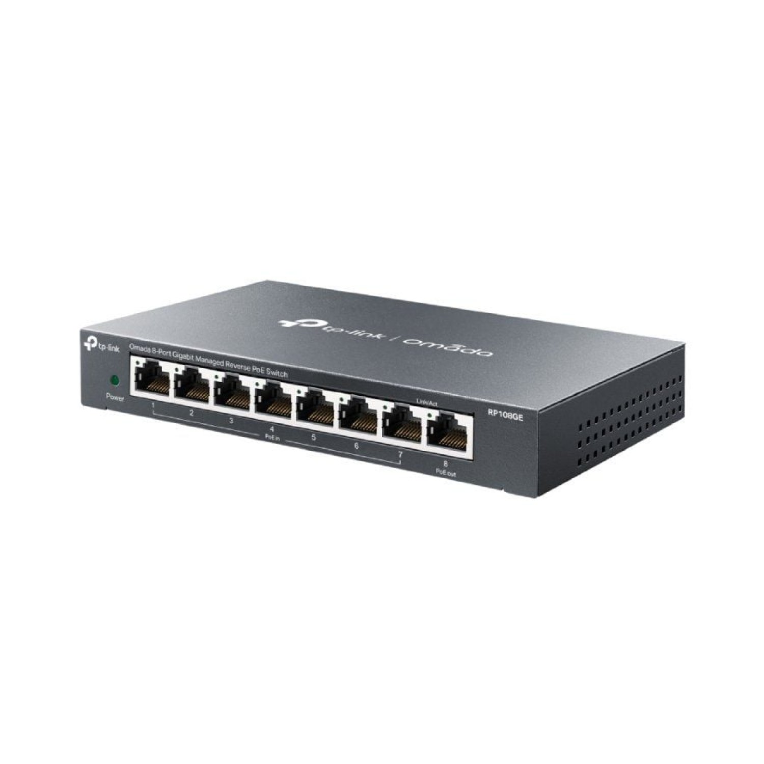 TP-Link TL-RP108GE · Switch 8 Puertos · Gigabit PoE · RJ-45